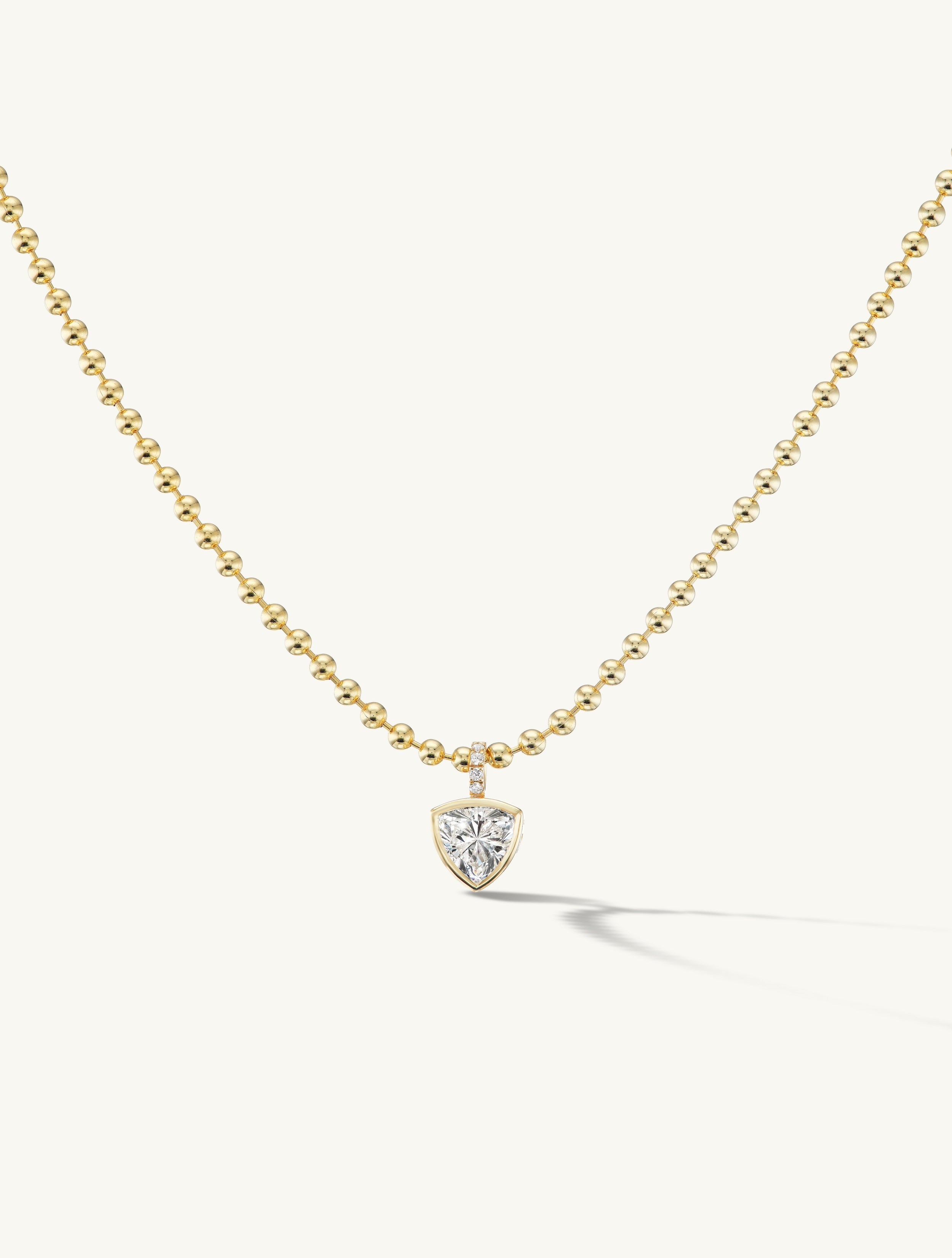 Trillion Pendant Necklace
