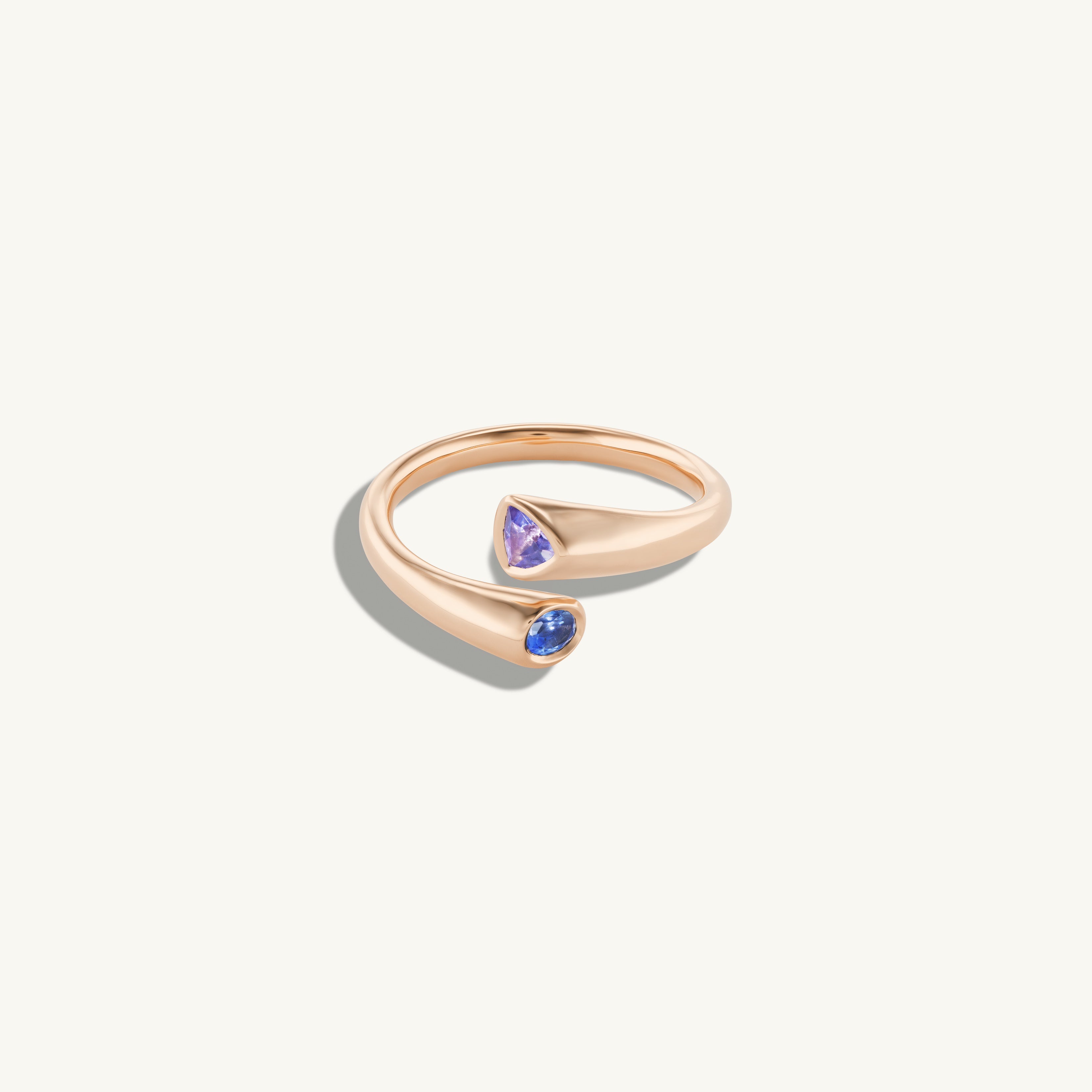 Blue Sapphire Wrapping Band