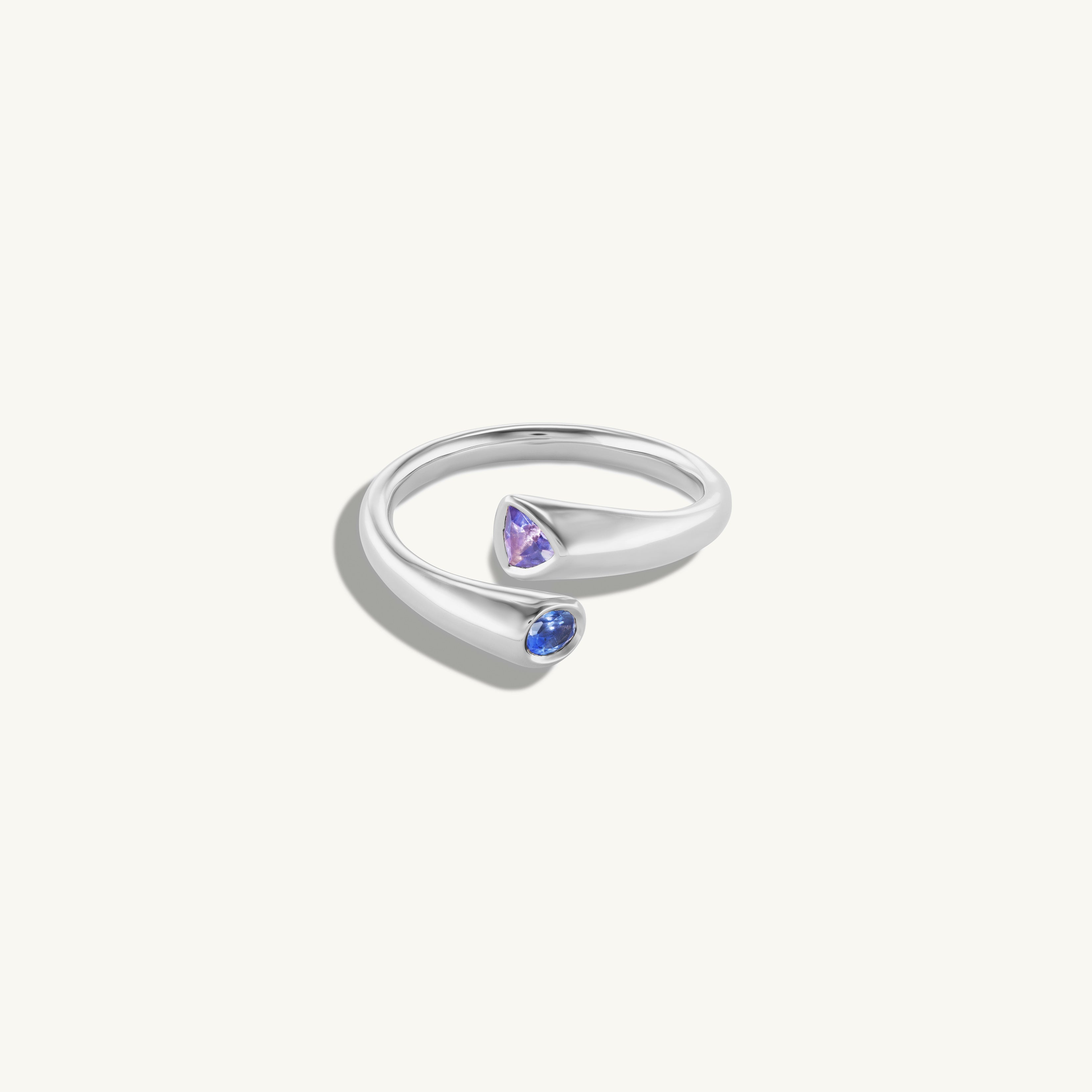 Blue Sapphire Wrapping Band