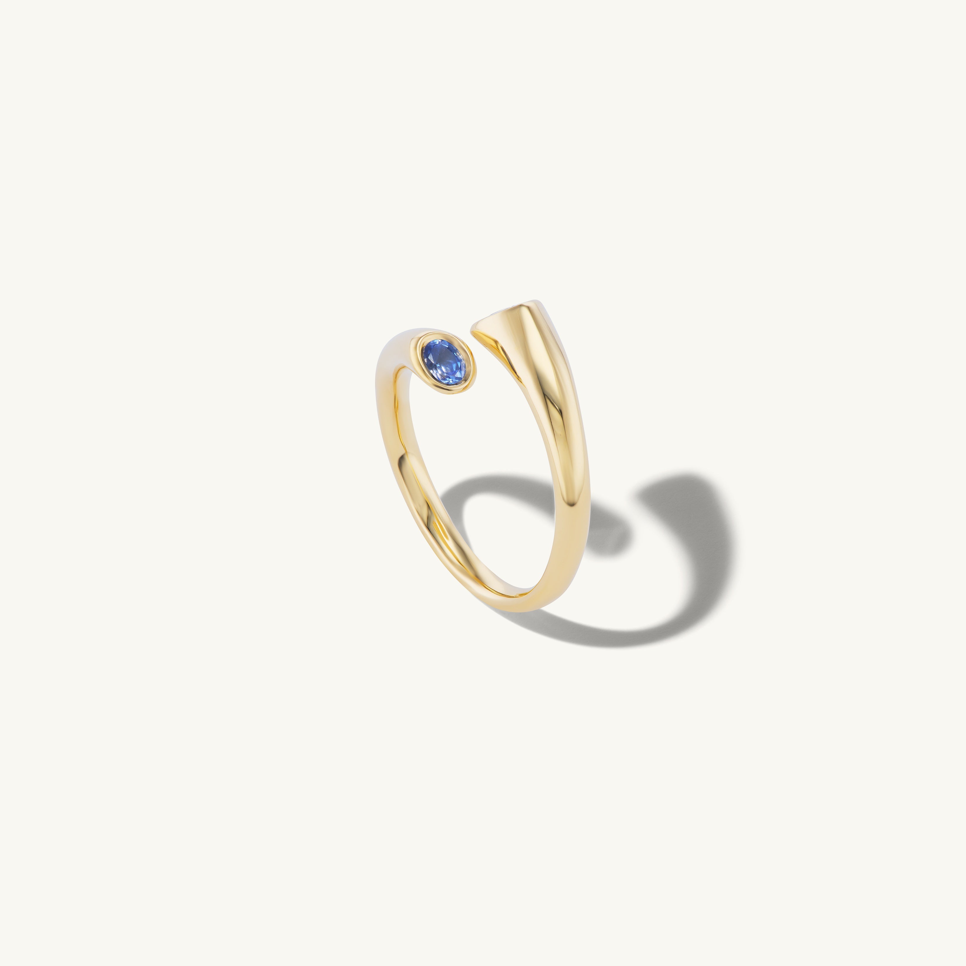 Blue Sapphire Wrapping Band