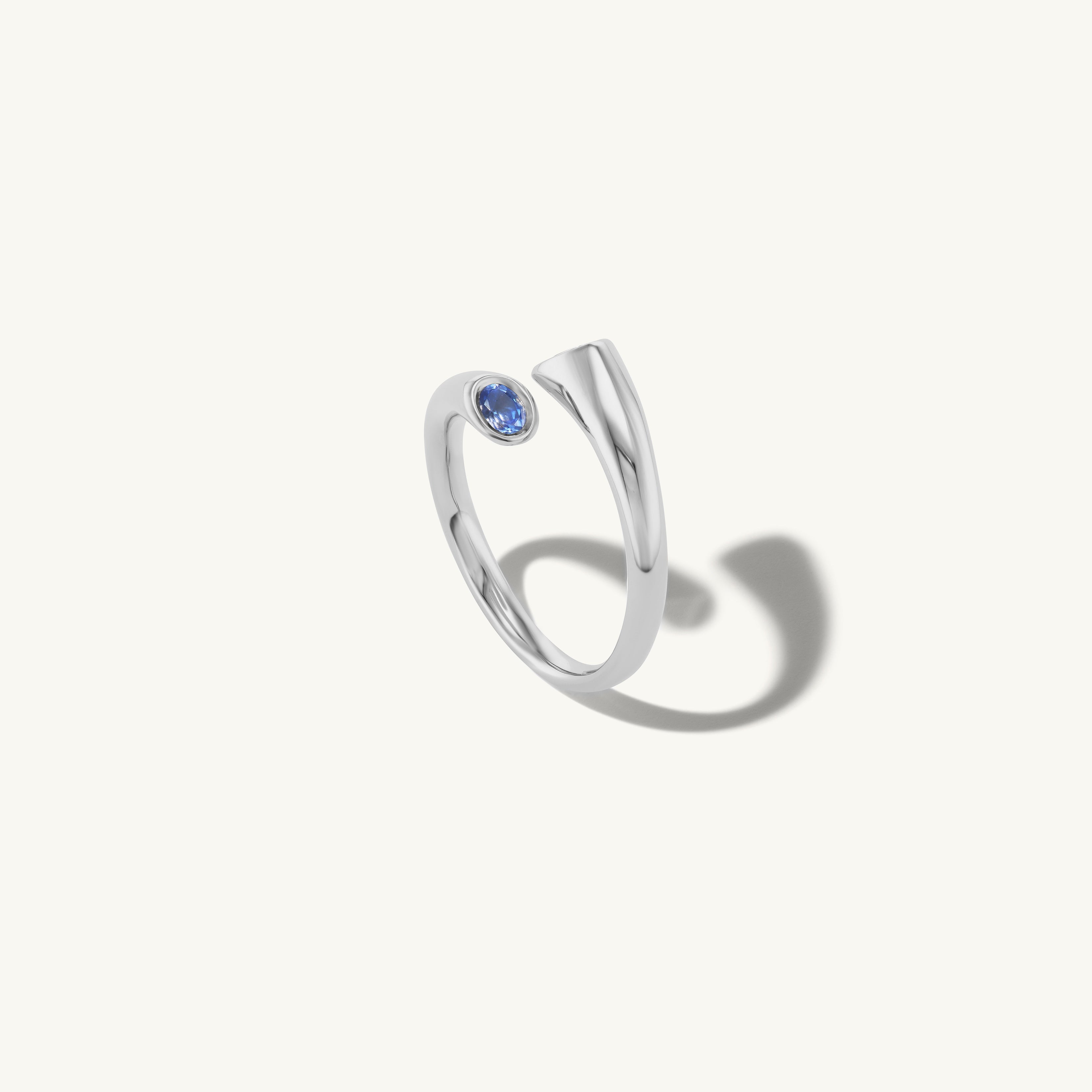 Blue Sapphire Wrapping Band