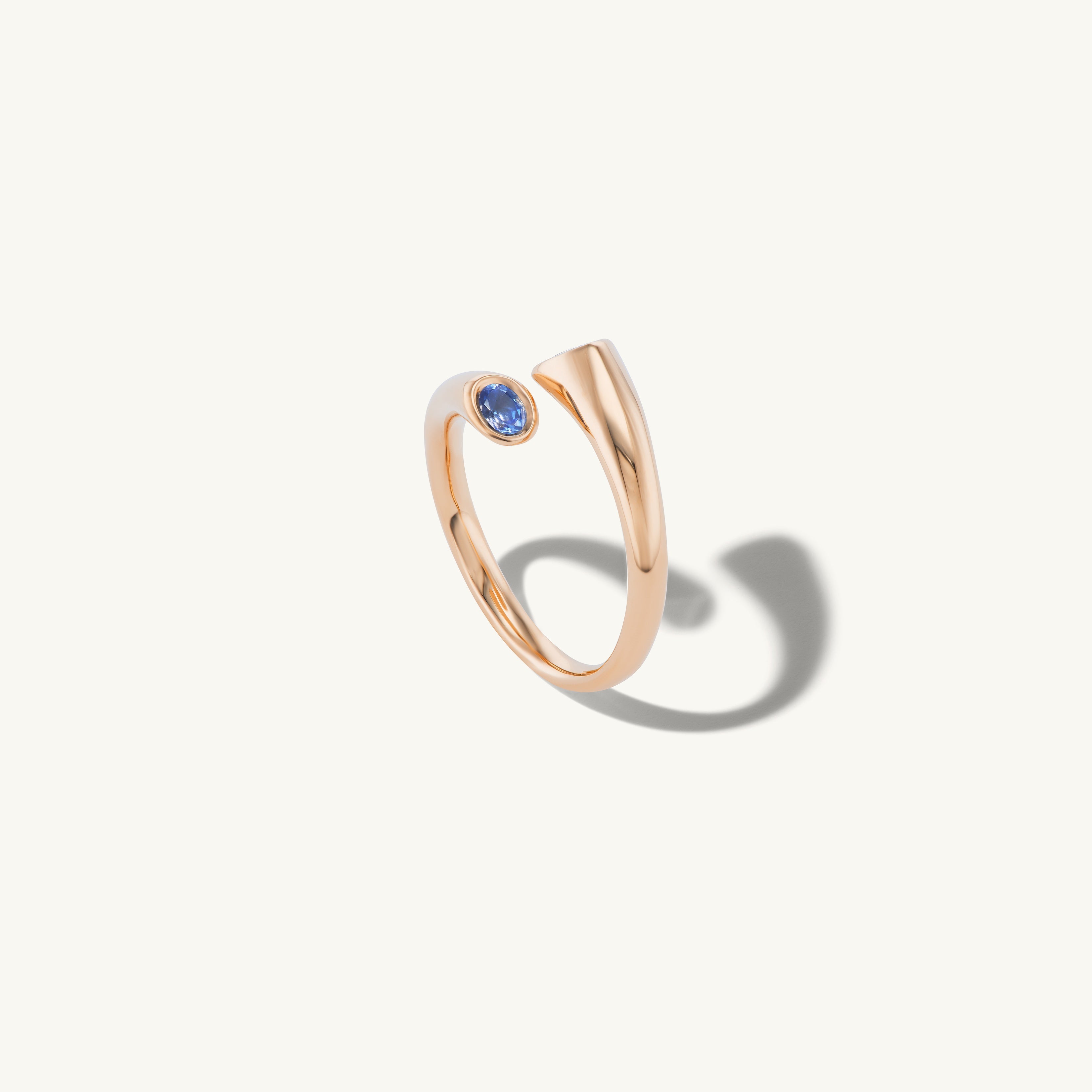 Blue Sapphire Wrapping Band