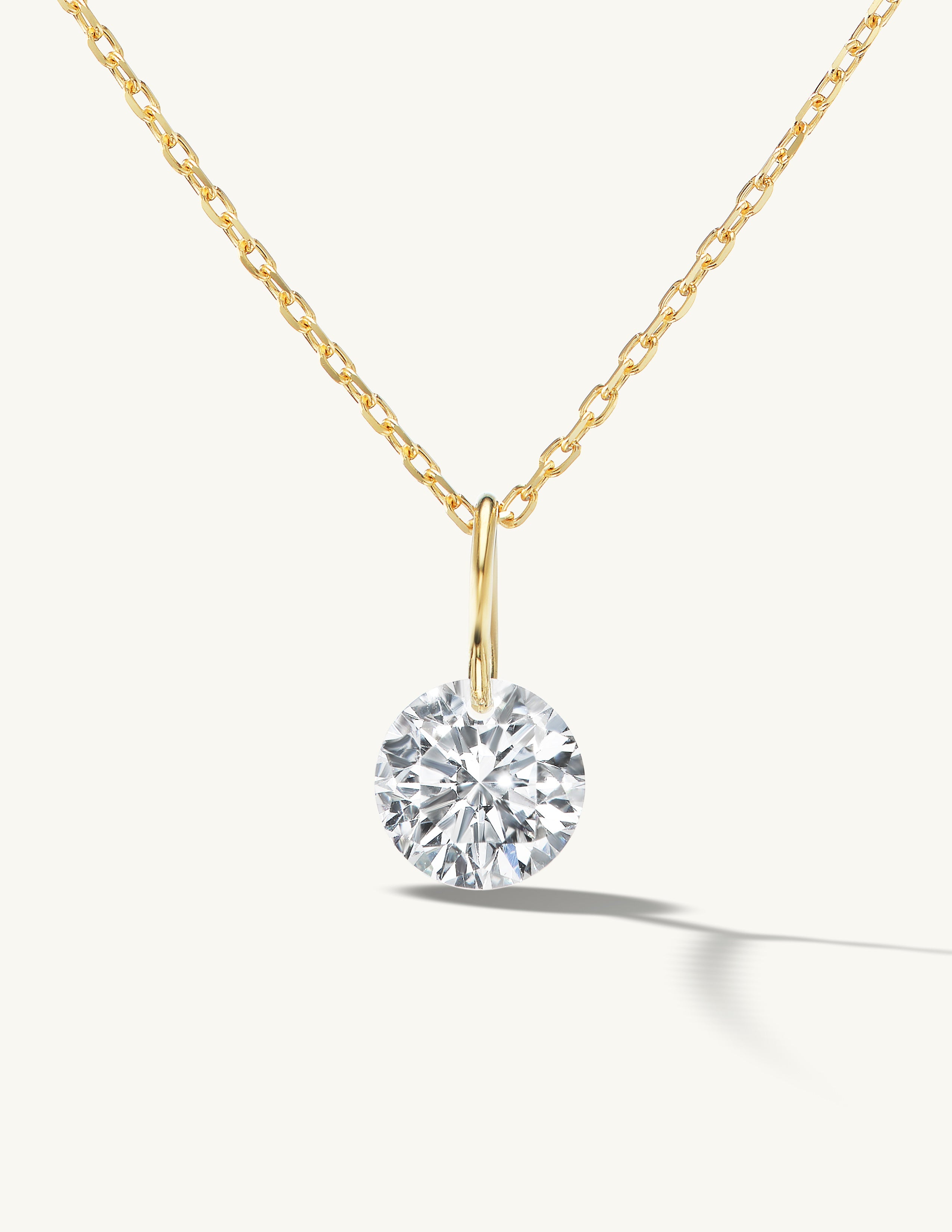 XL Round Pierced Diamond Charm for Chains