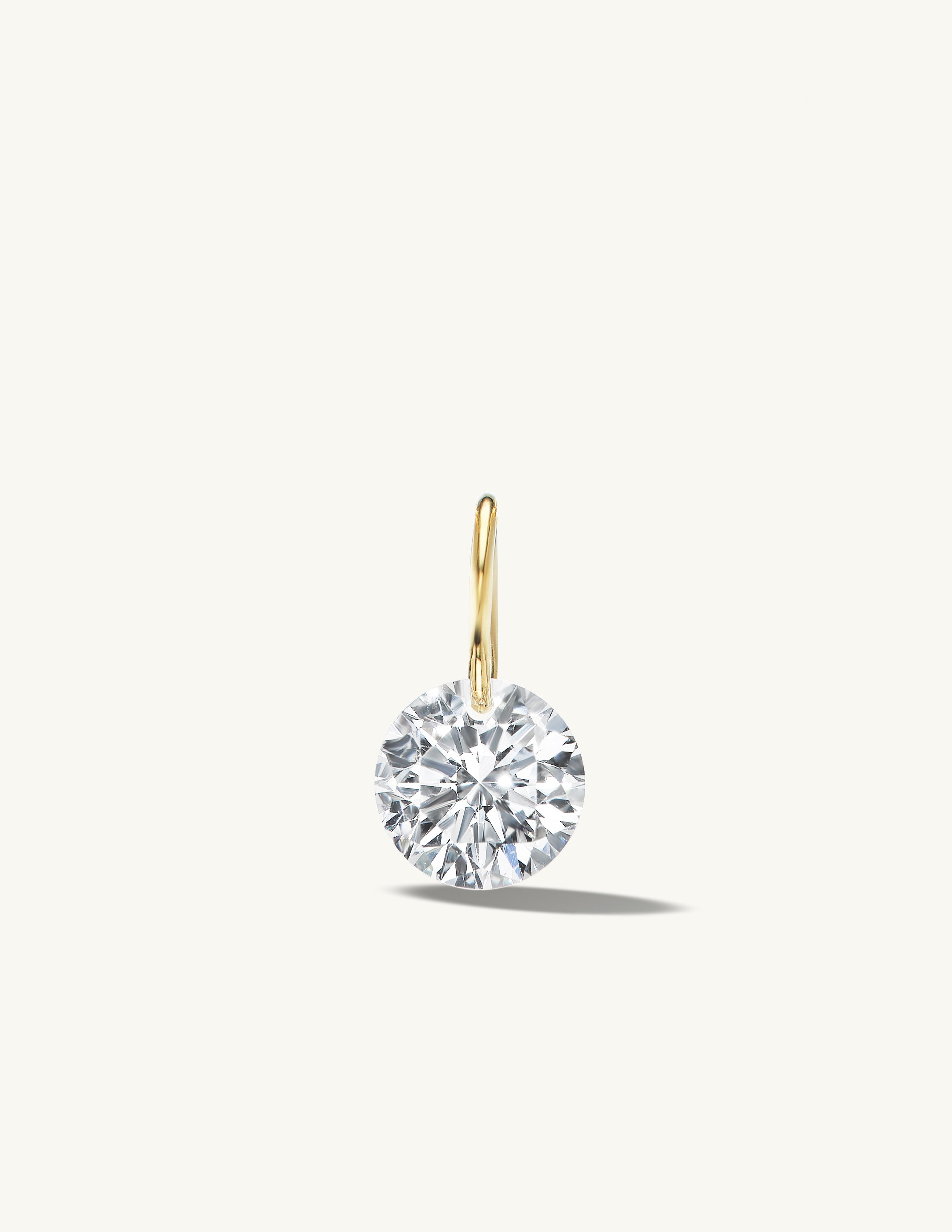 XL Round Pierced Diamond Charm for Chains