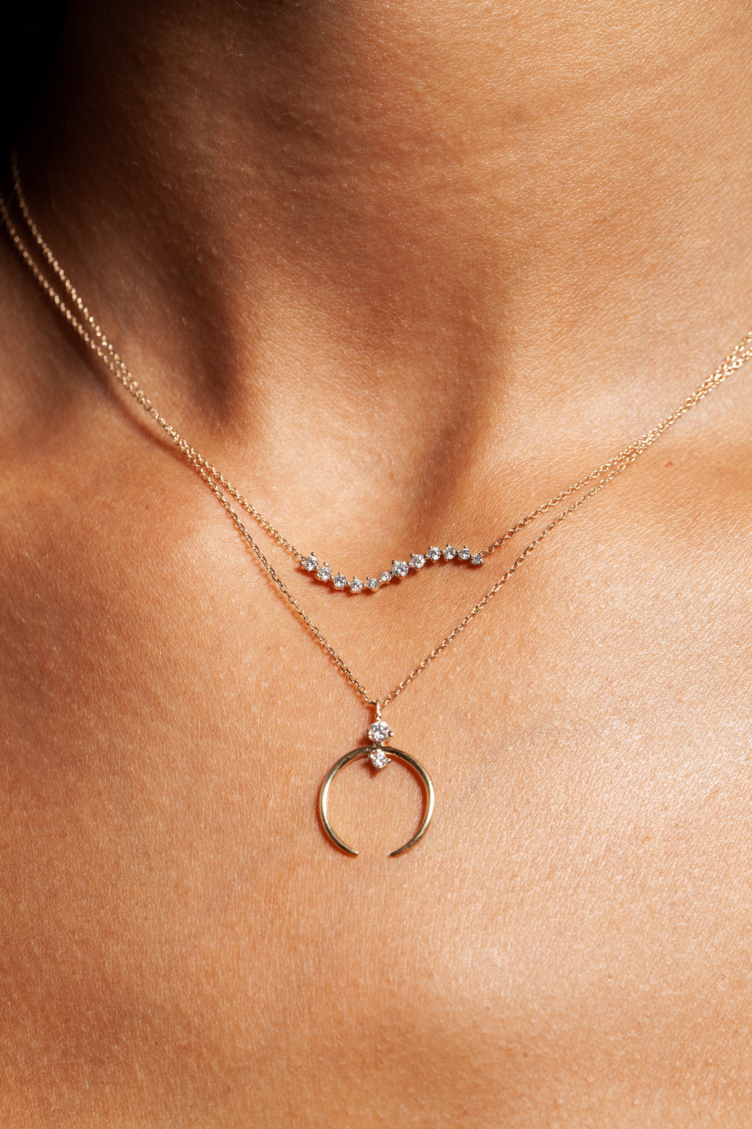 Diamond Swell Necklace