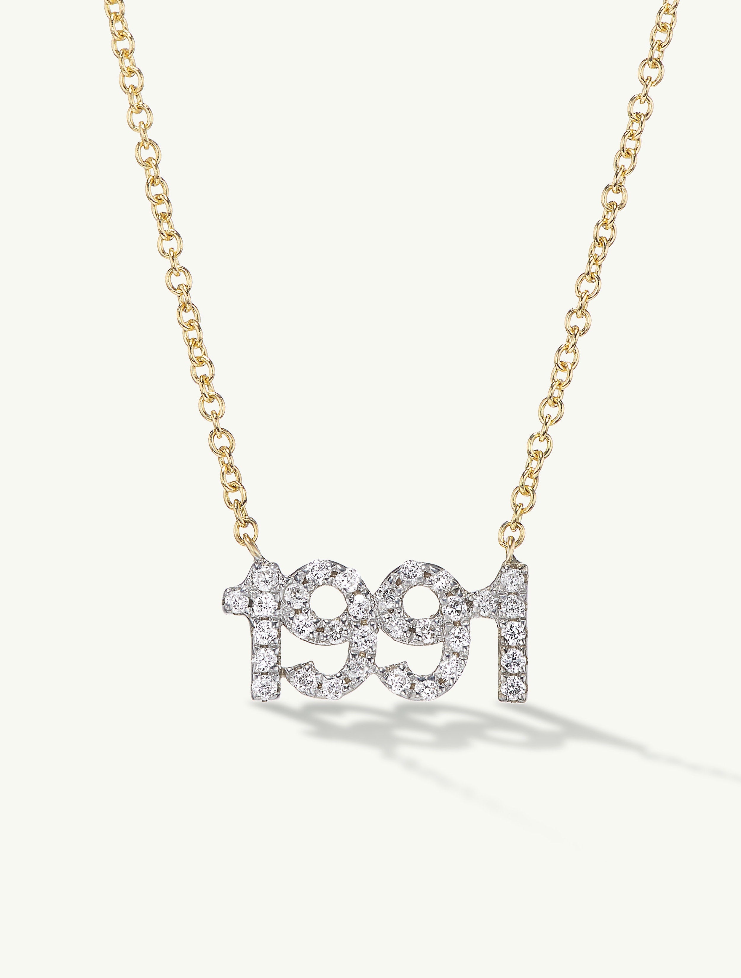 Diamond Custom Date Necklace