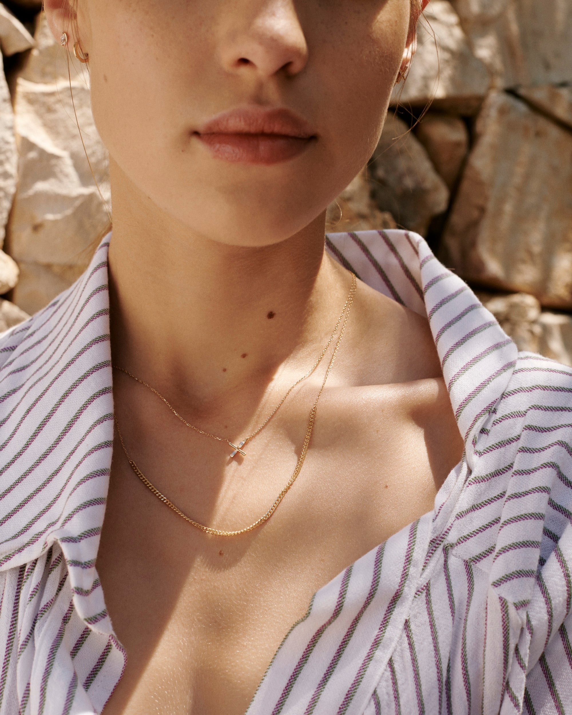Cuban Link Accent Necklace