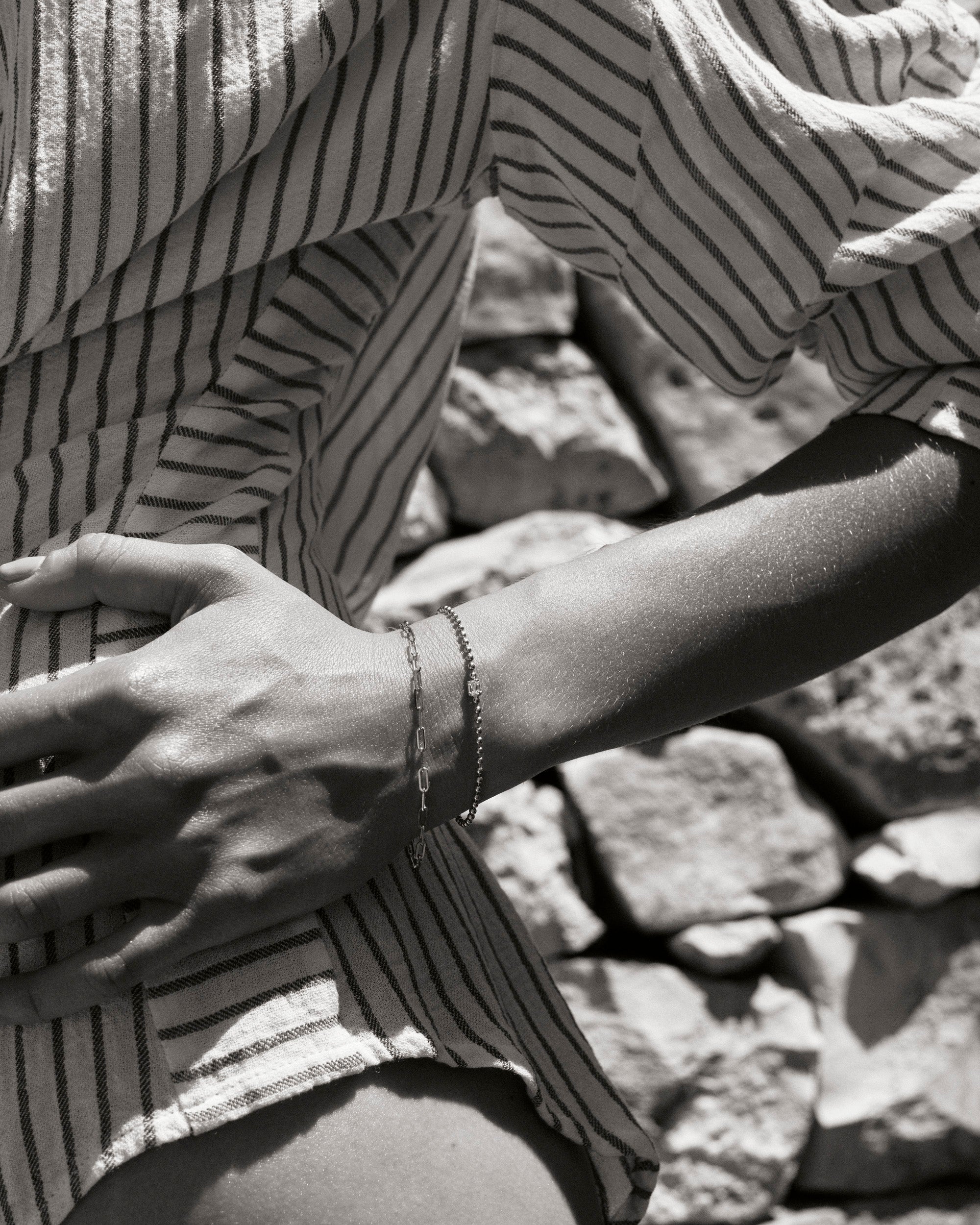 Beaded Emerald Cut Bracelet