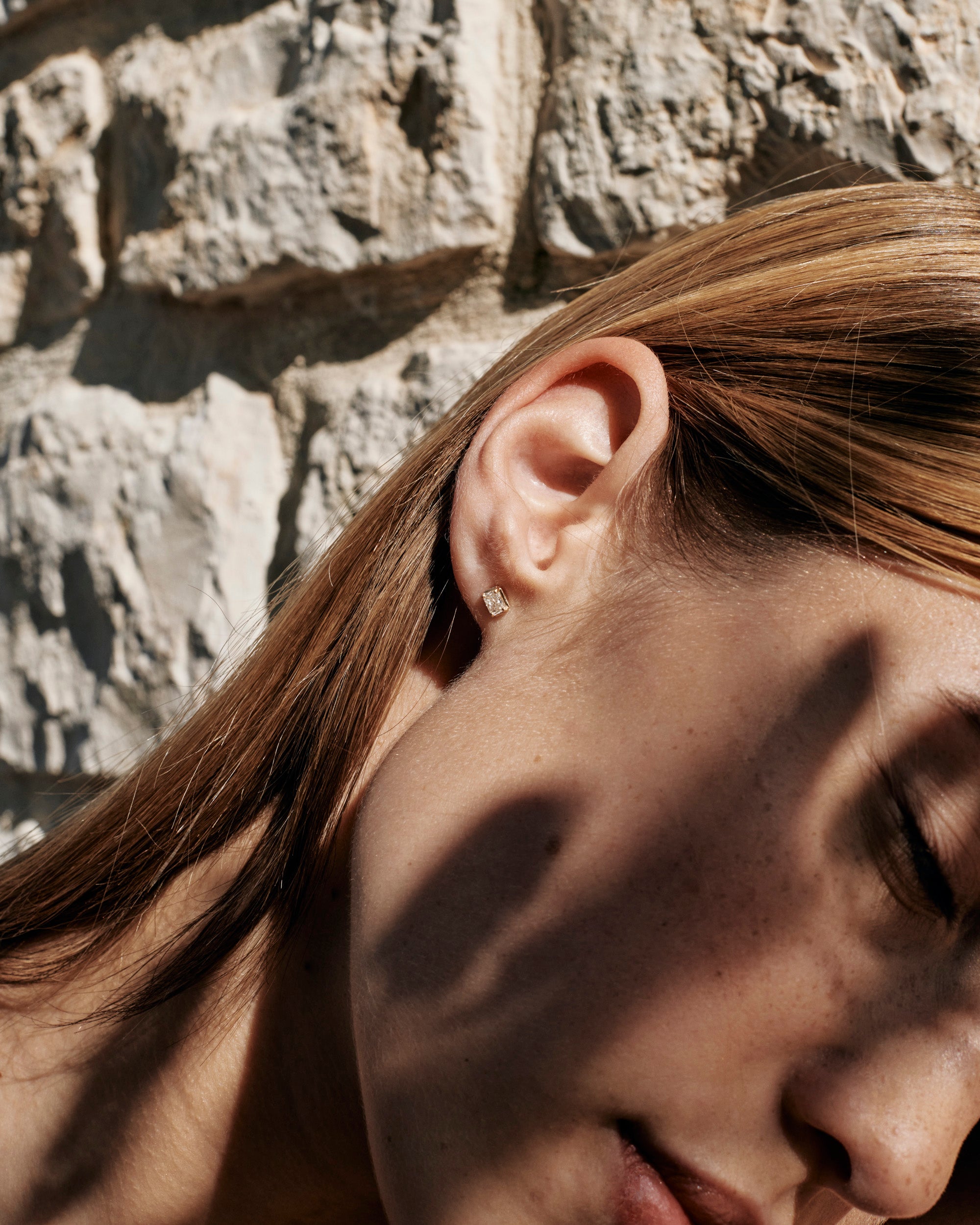 Emerald Cut Studs
