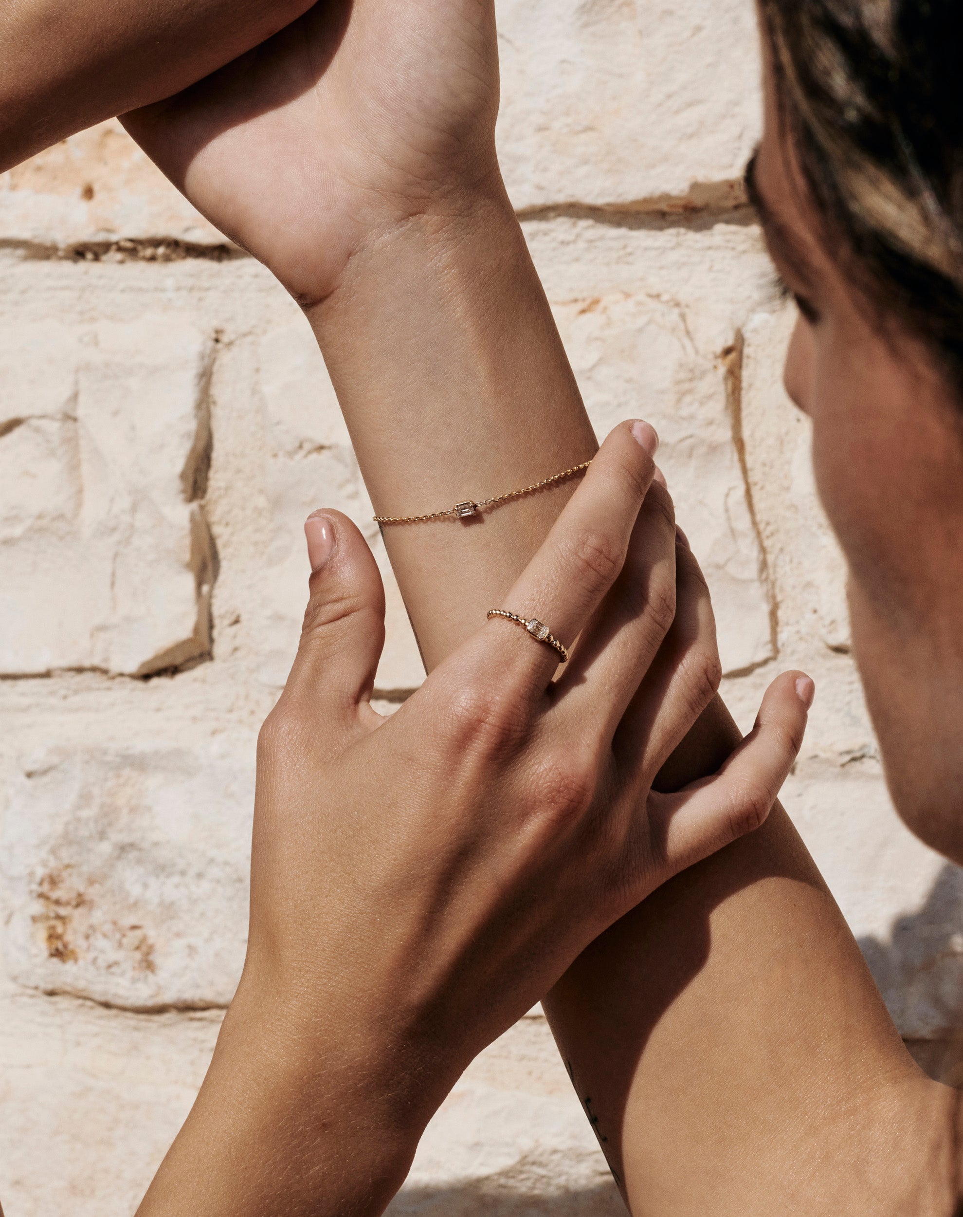 Emerald Cut Chain Bracelet