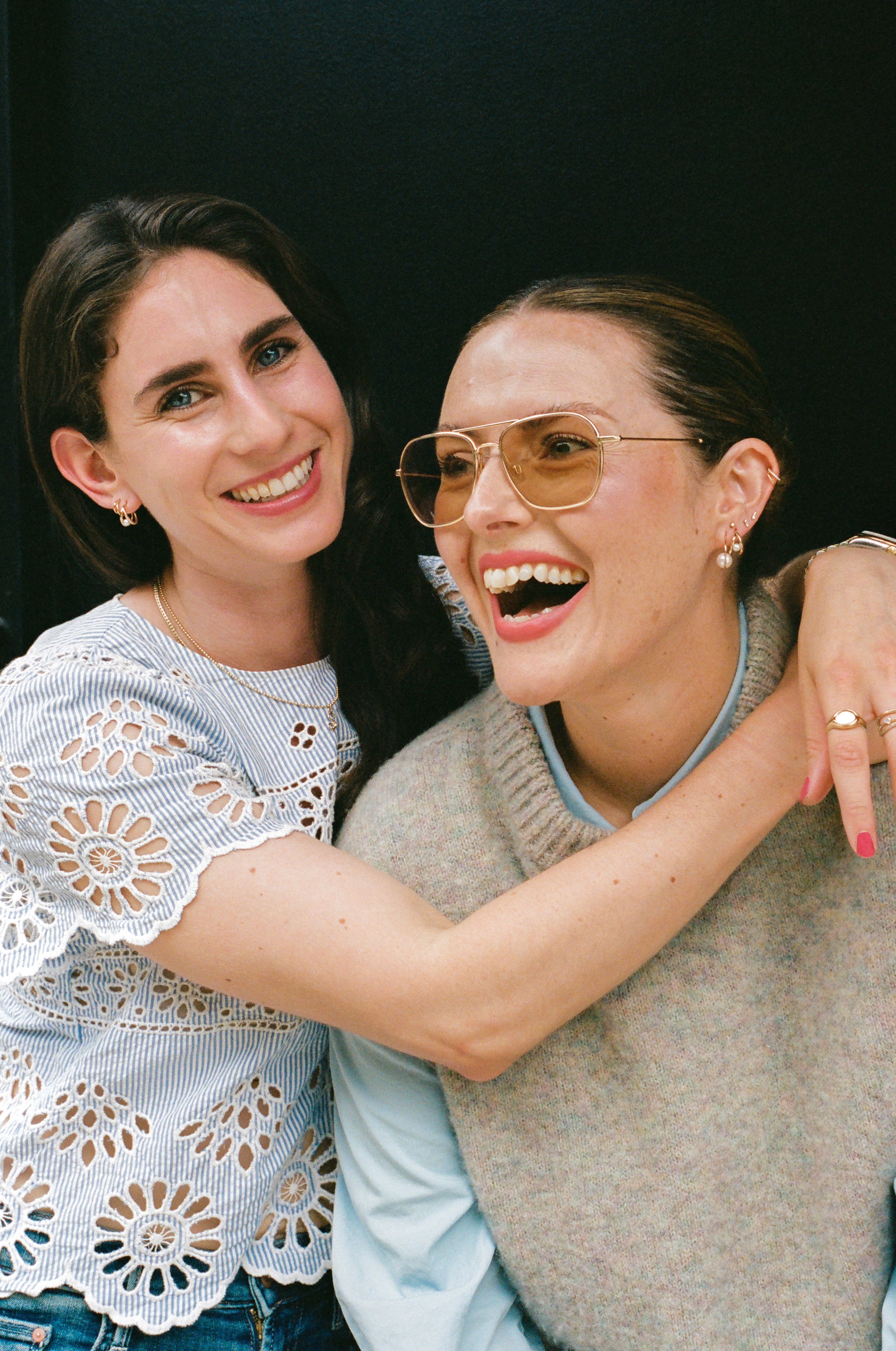 SRJ x KJH Suspended Pearl Hoops