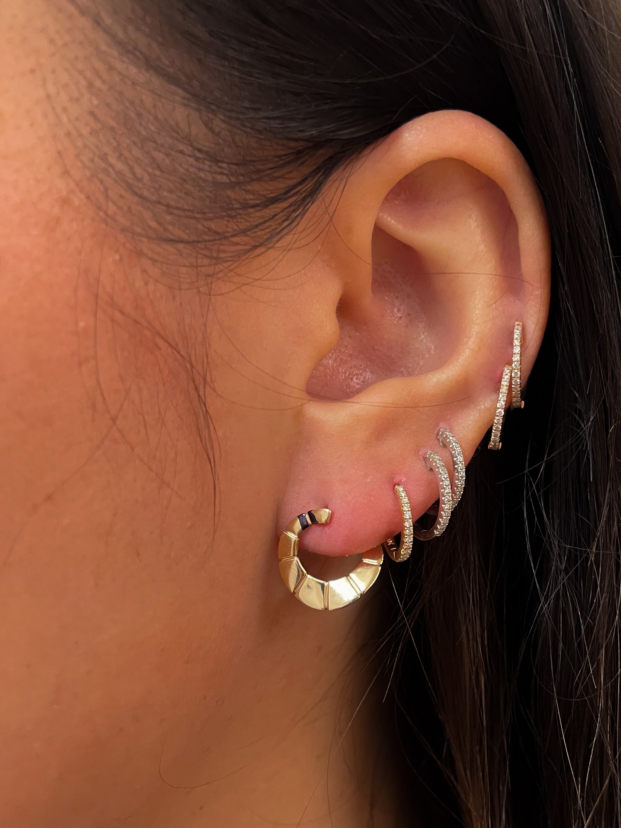 Ridged Spiral Hoops