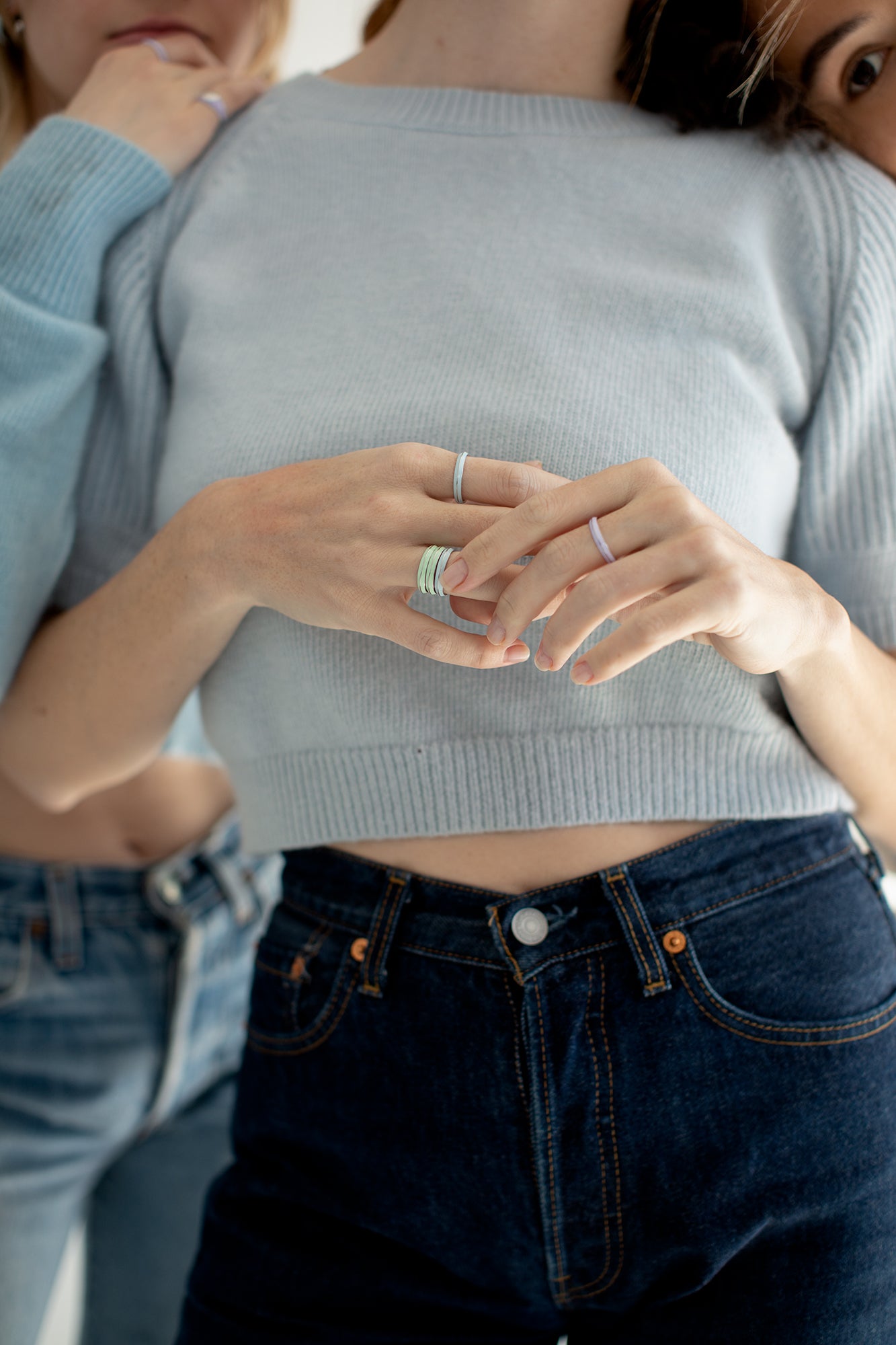 SRJ X Olivia S. Welch Blue Enamel Band