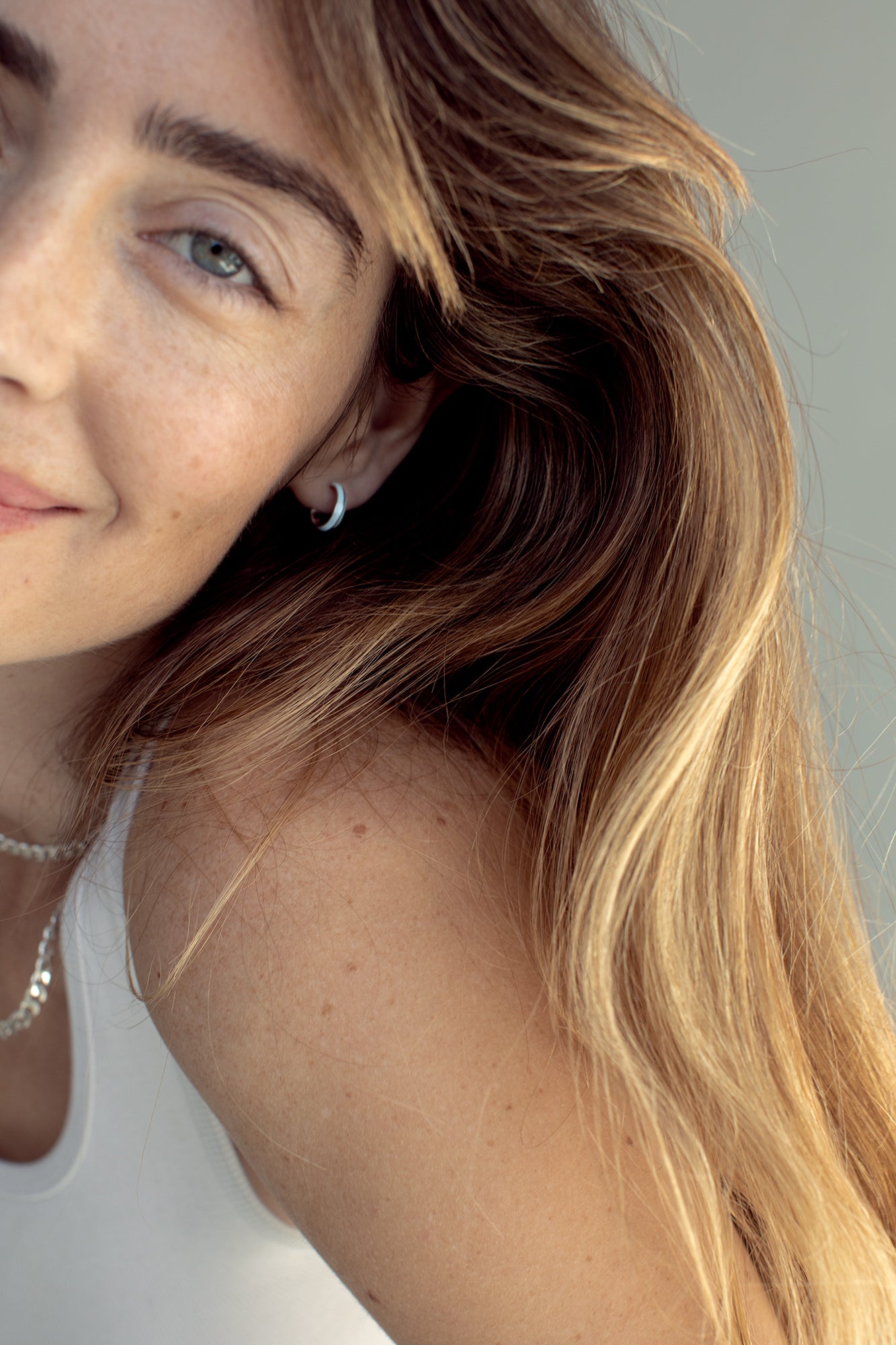 SRJ X Olivia S. Welch Small Blue Enamel Hoops