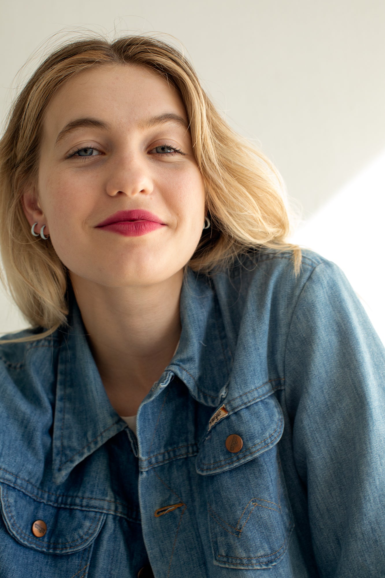 SRJ X Olivia S. Welch Small Blue Enamel Hoops