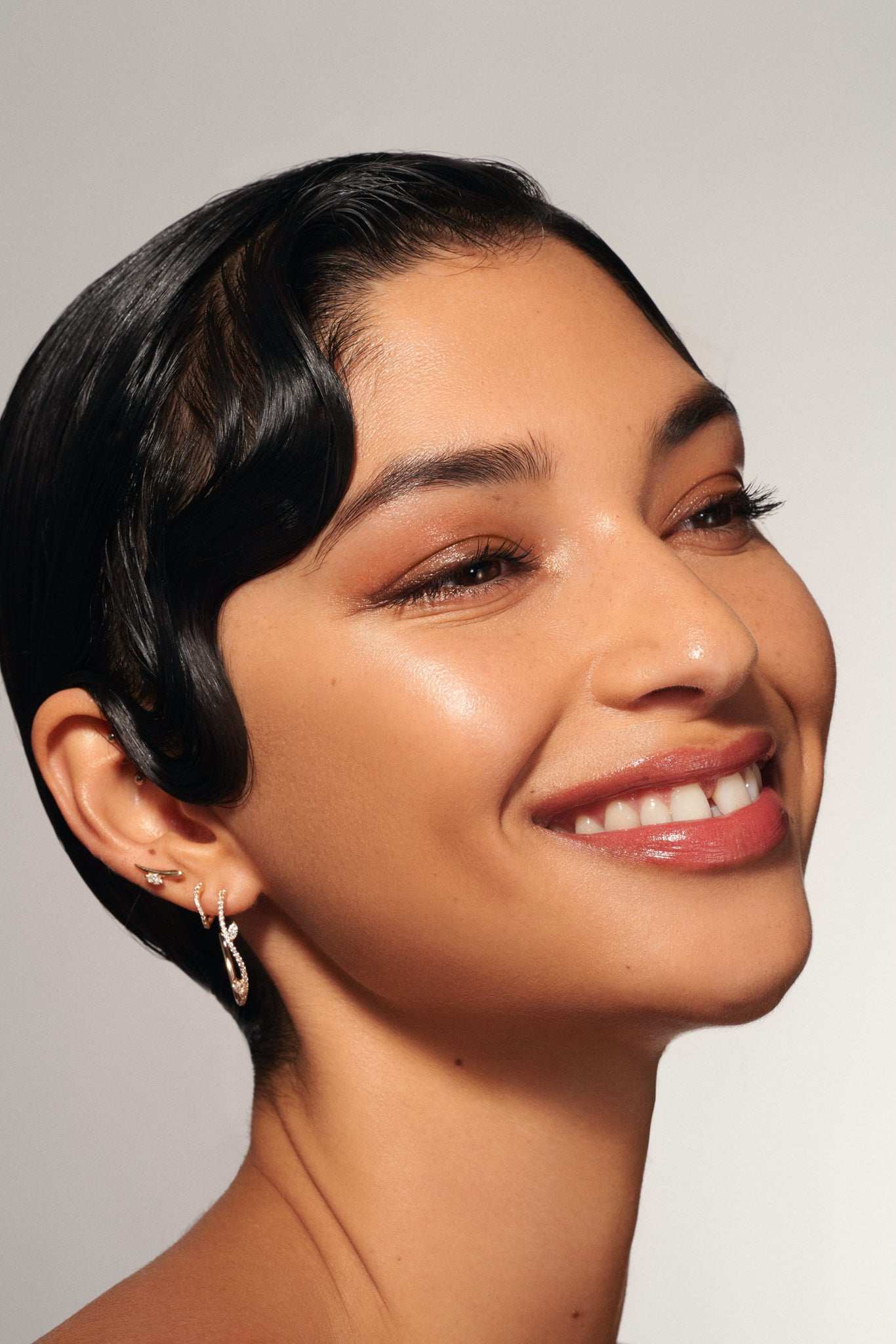 Mini Pave Sway Hoops