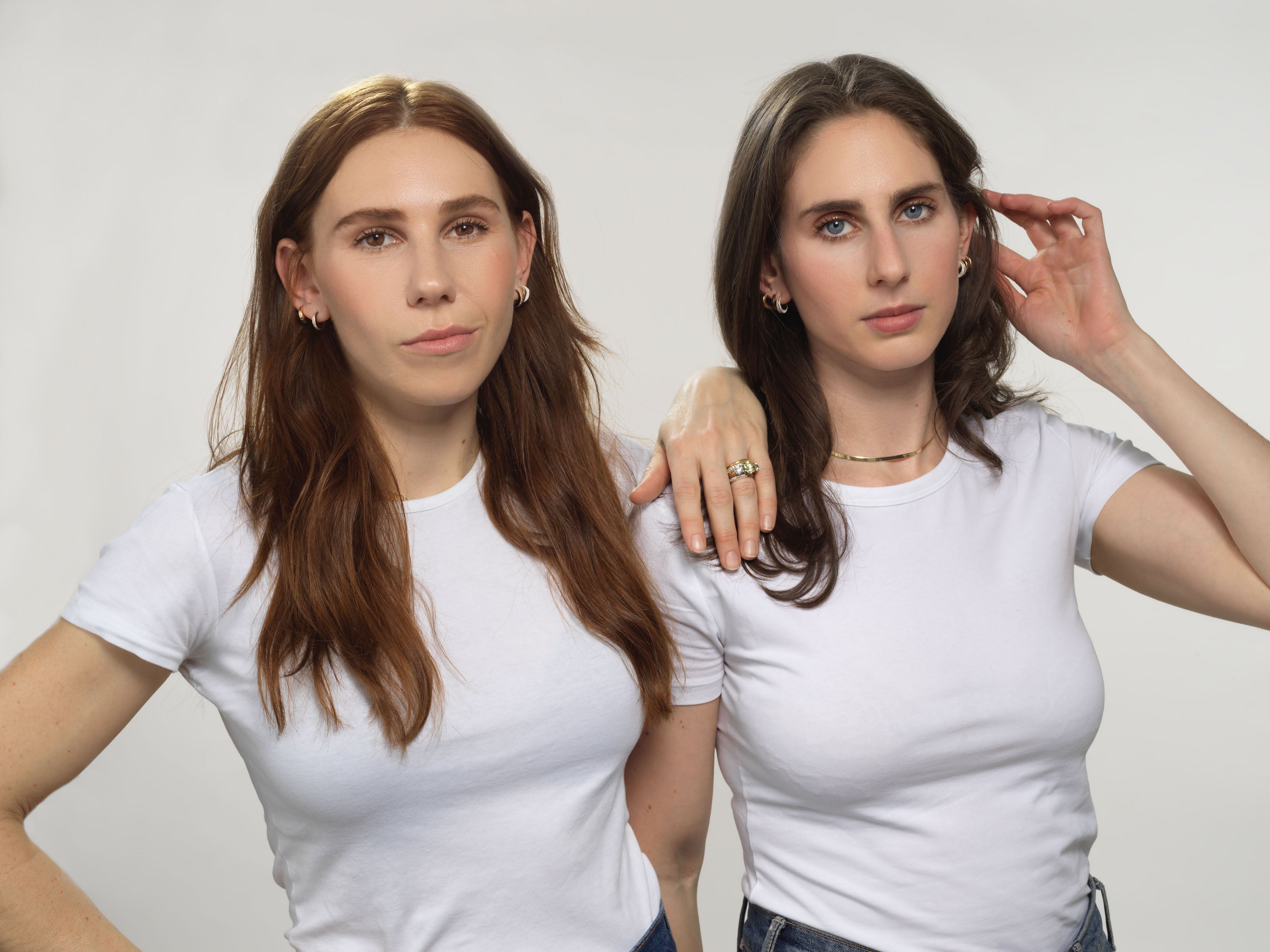 SRJ X ZM Diamond and Enamel Hoops