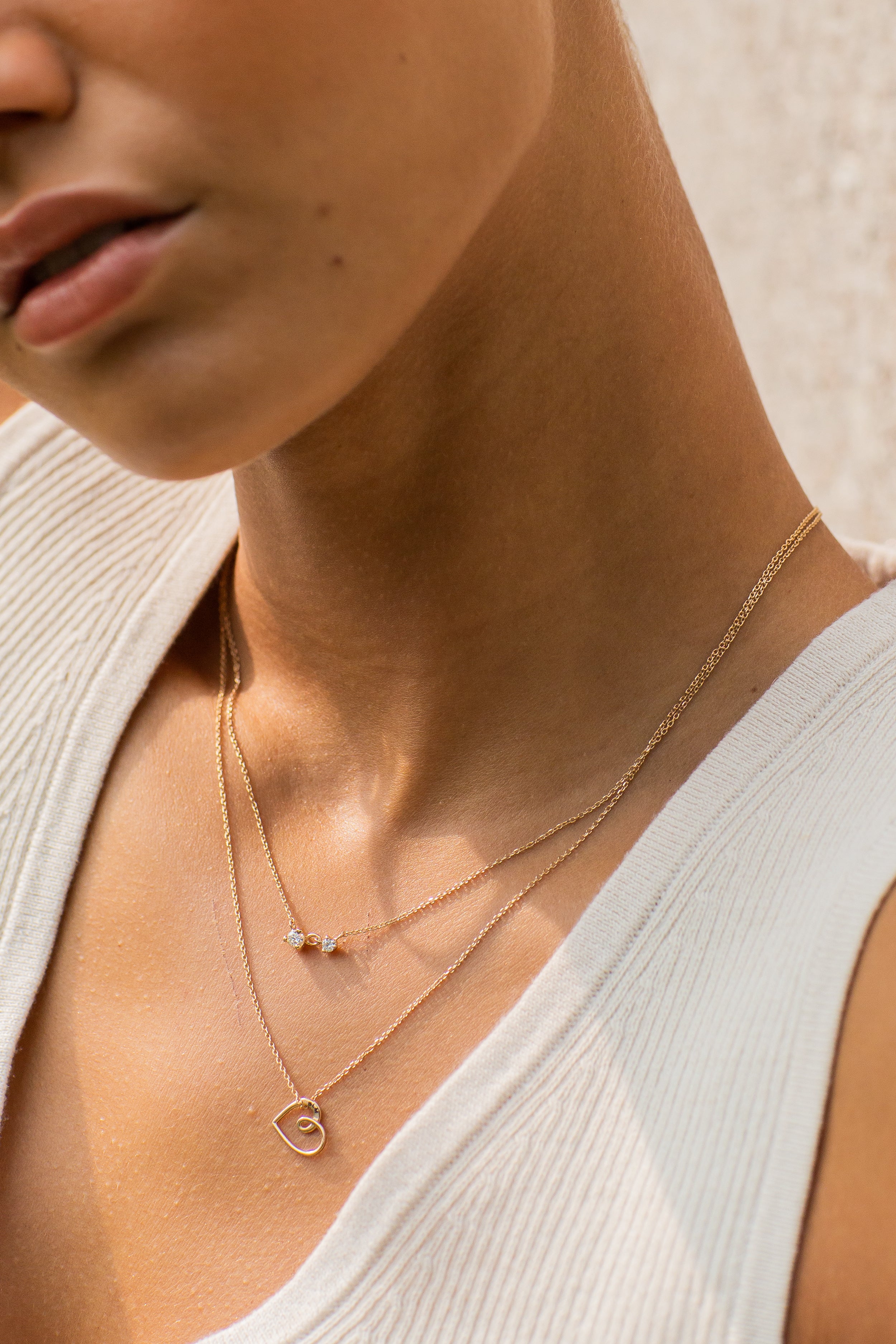 Diamond Twin Necklace