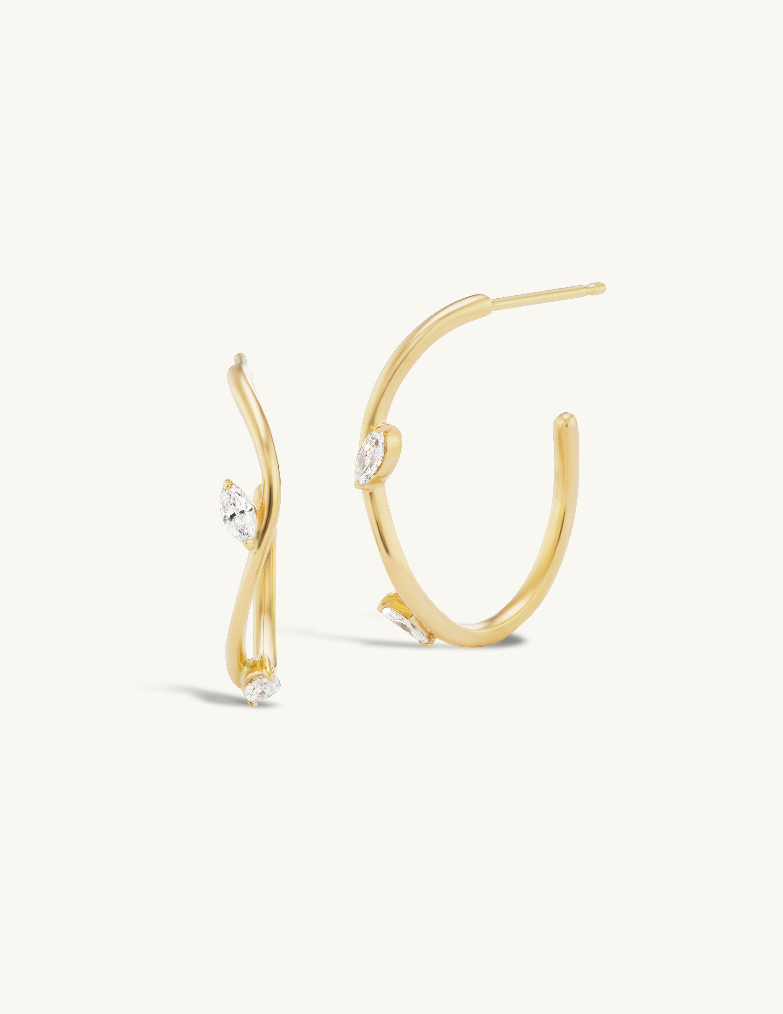 Marquise Sway Hoops
