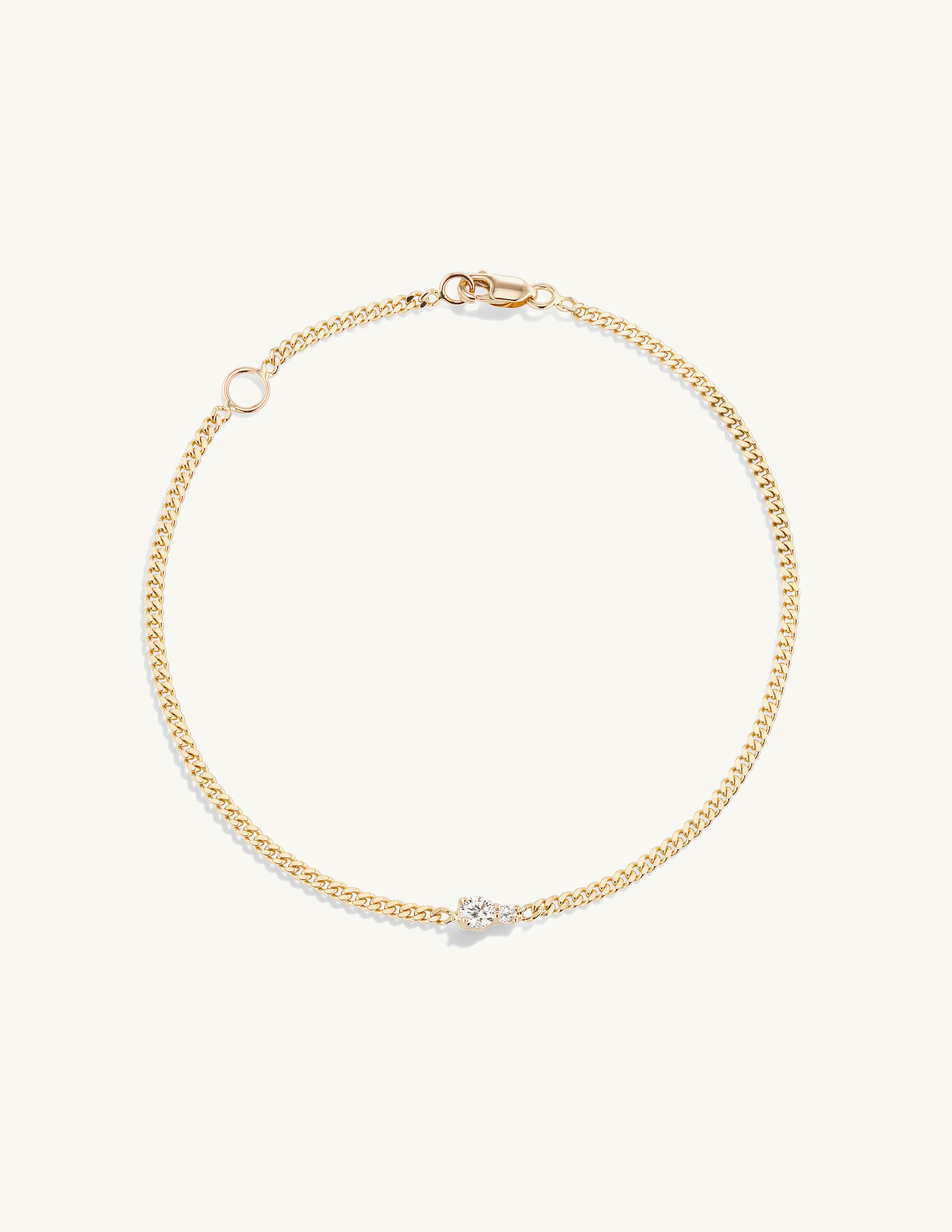 Double Diamond Chain Bracelet