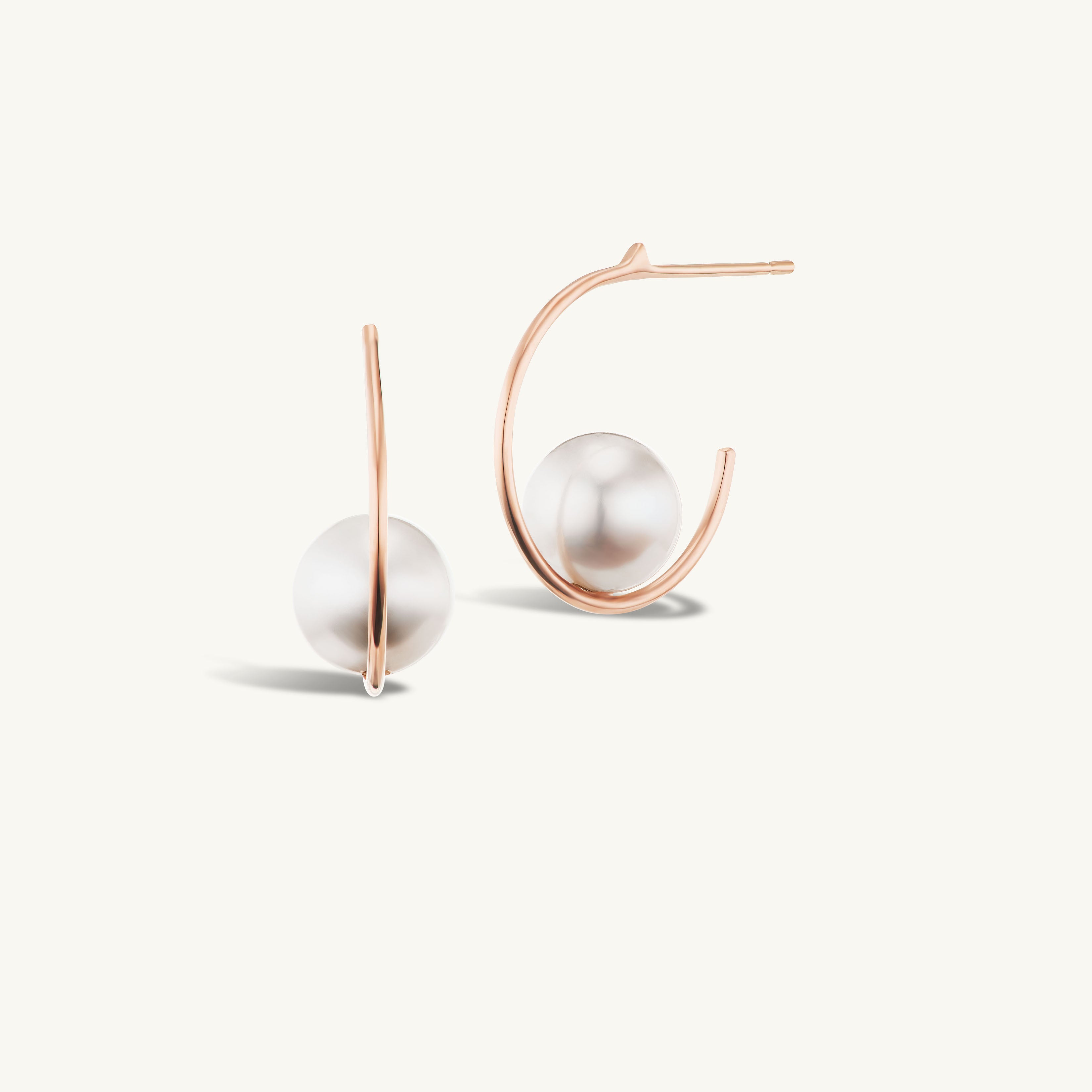 SRJ x KJH Suspended Pearl Hoops