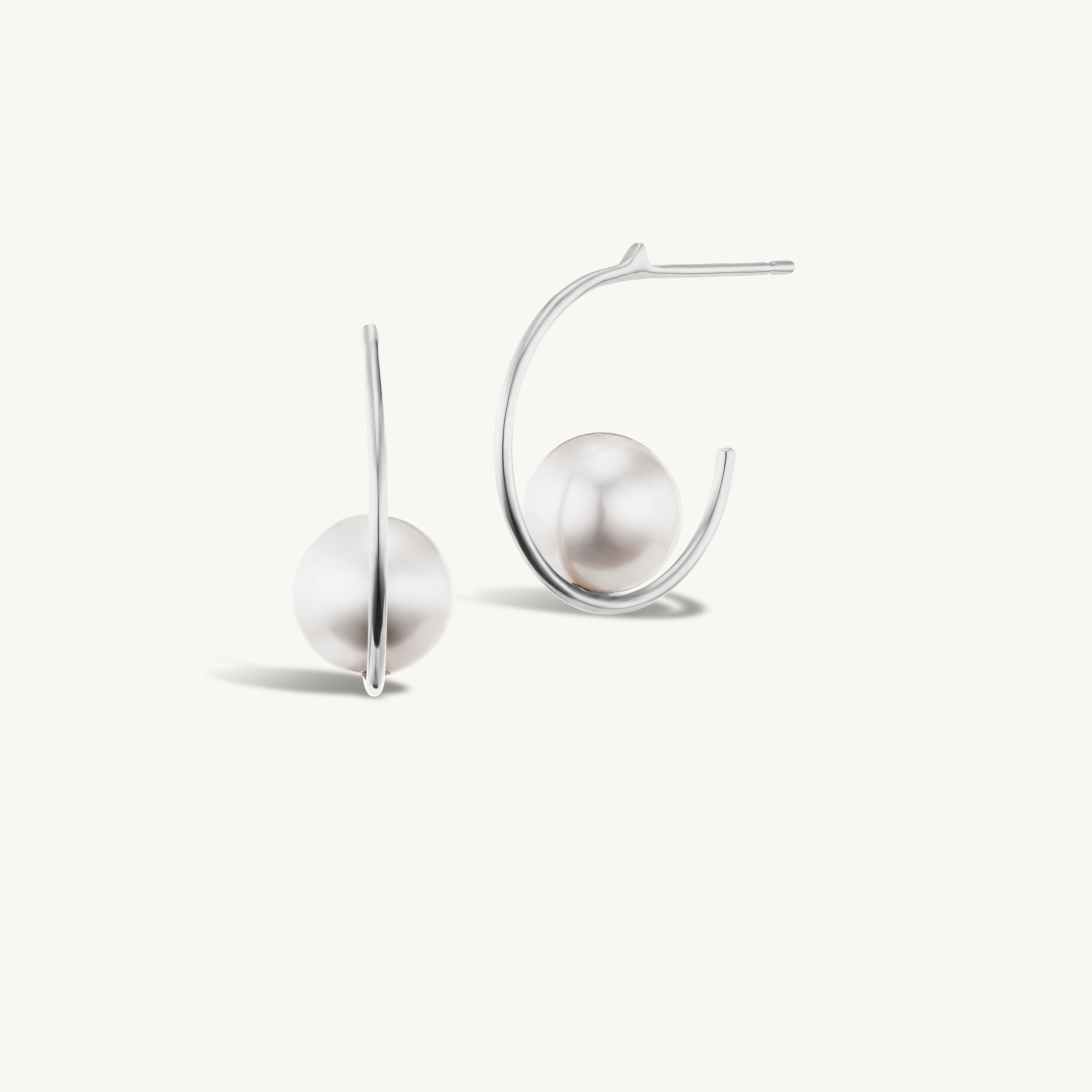 SRJ x KJH Suspended Pearl Hoops