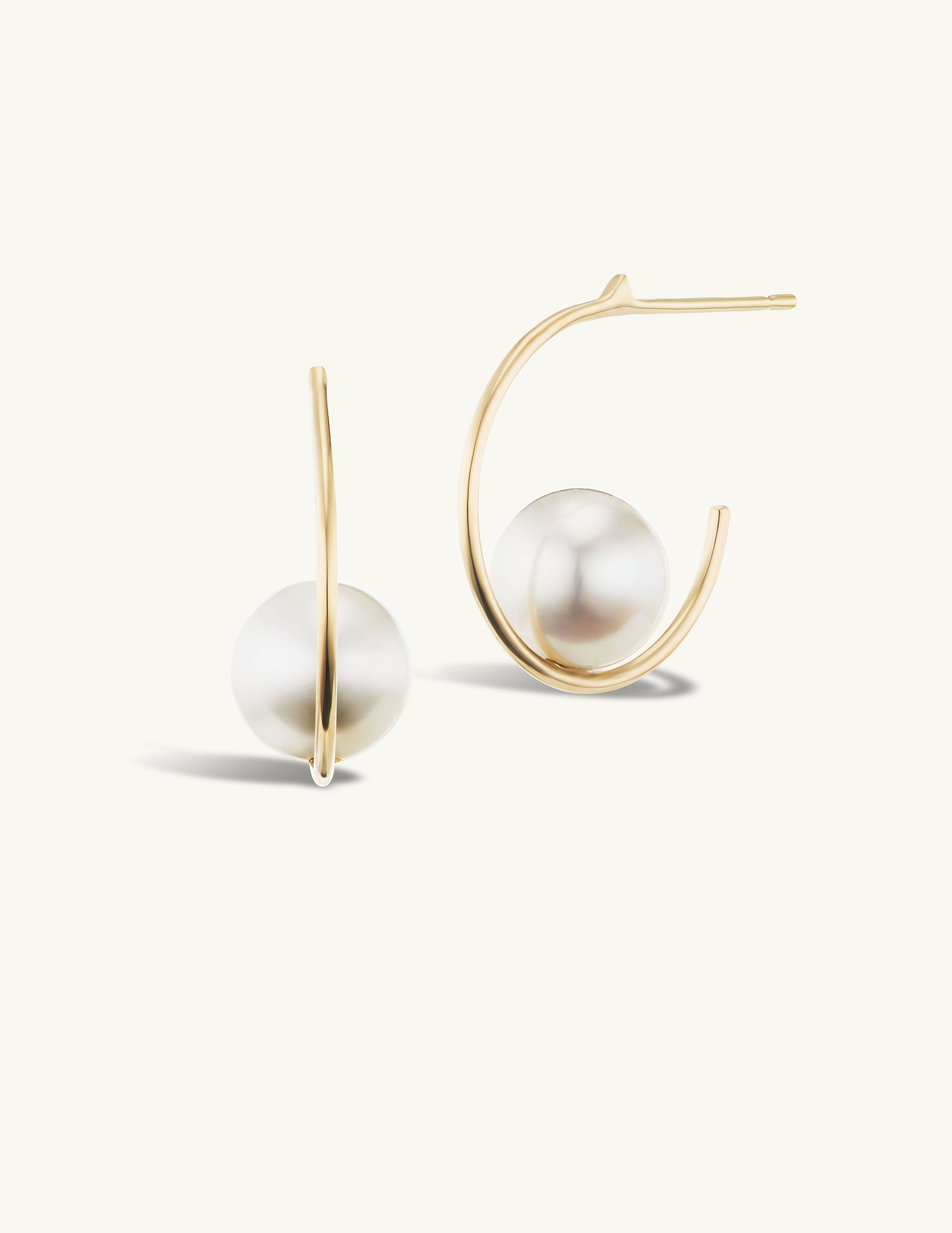 SRJ x KJH  Suspended Pearl Hoops