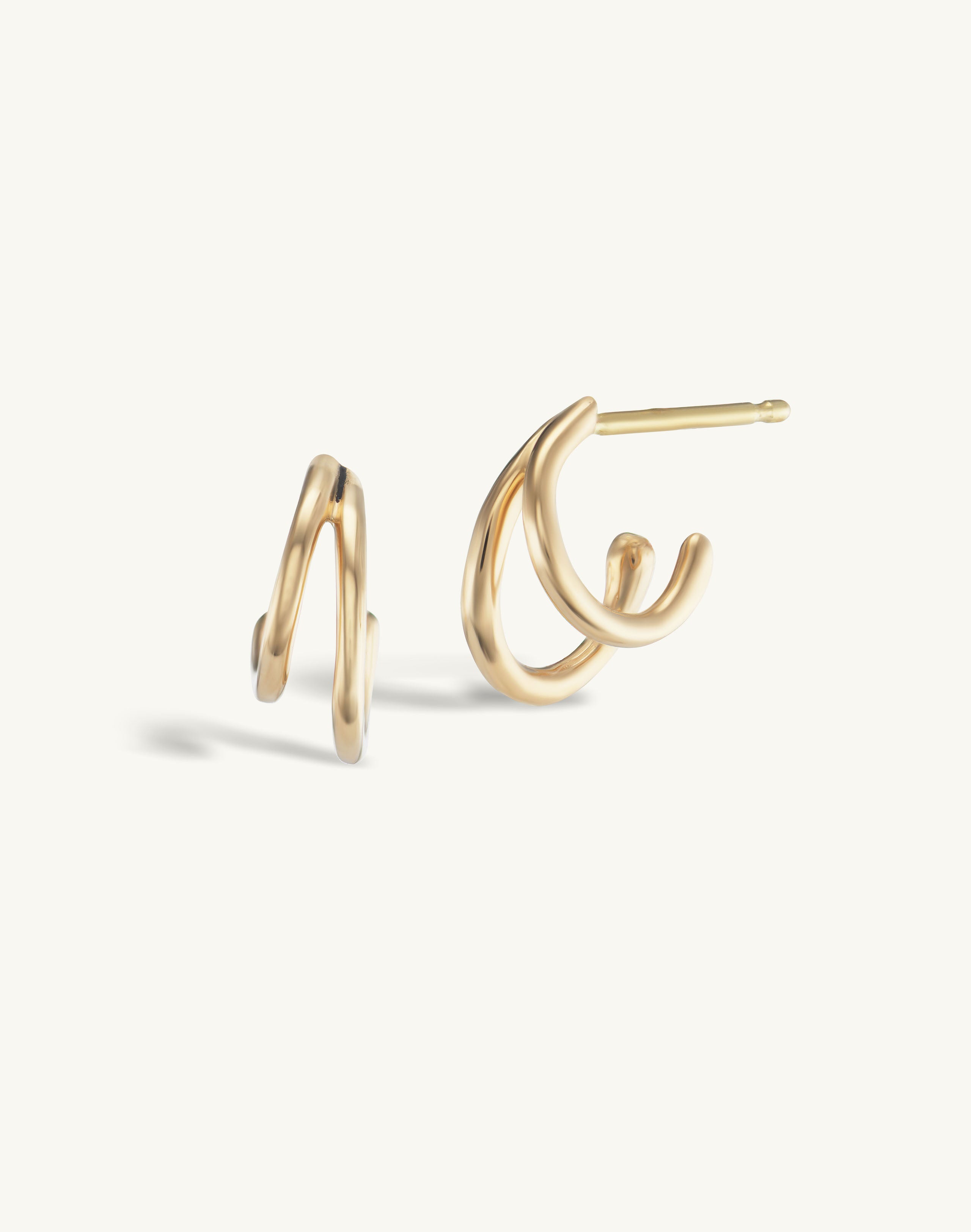 SRJ x KJH Gold Webbed Hoop