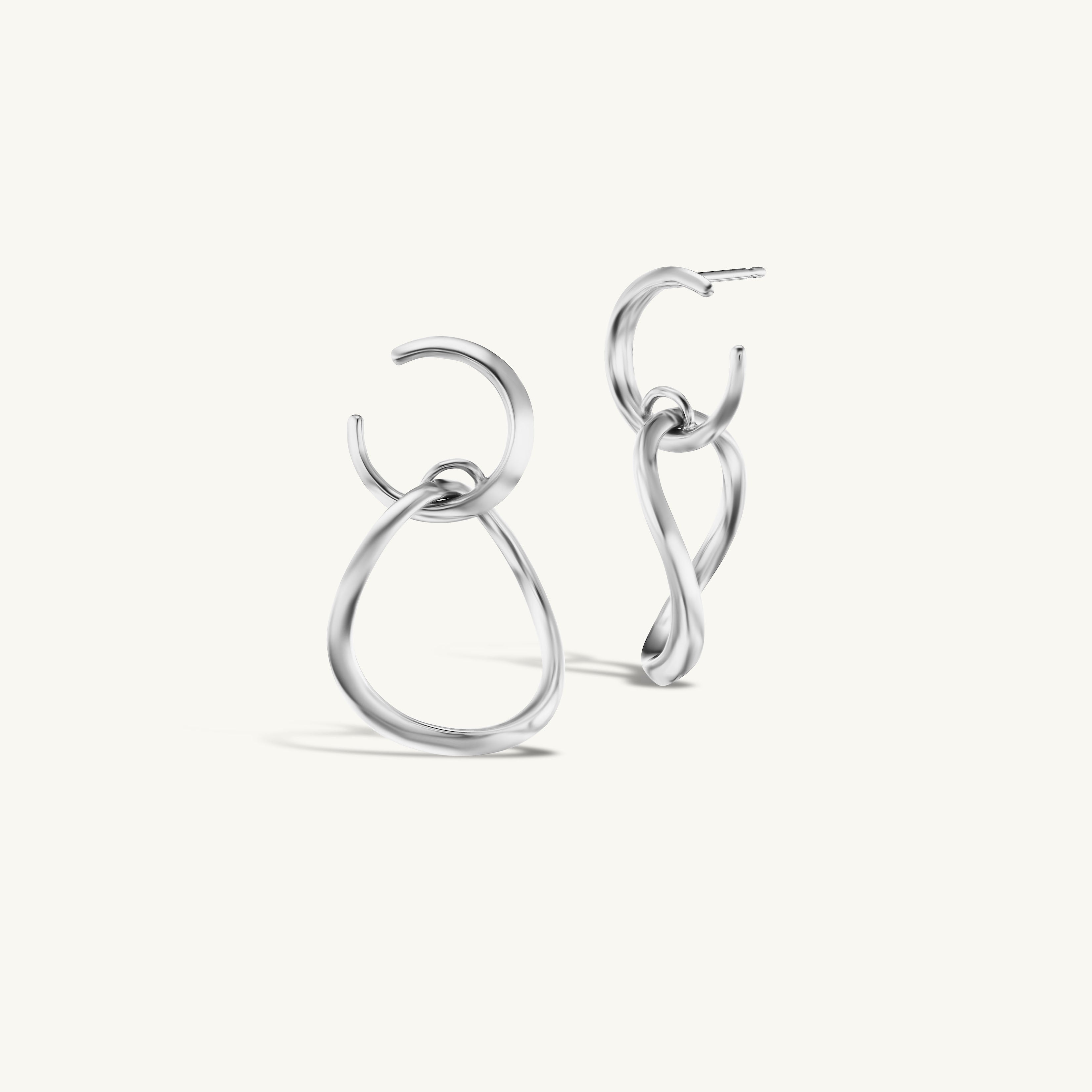 Twisting Drop Hoops