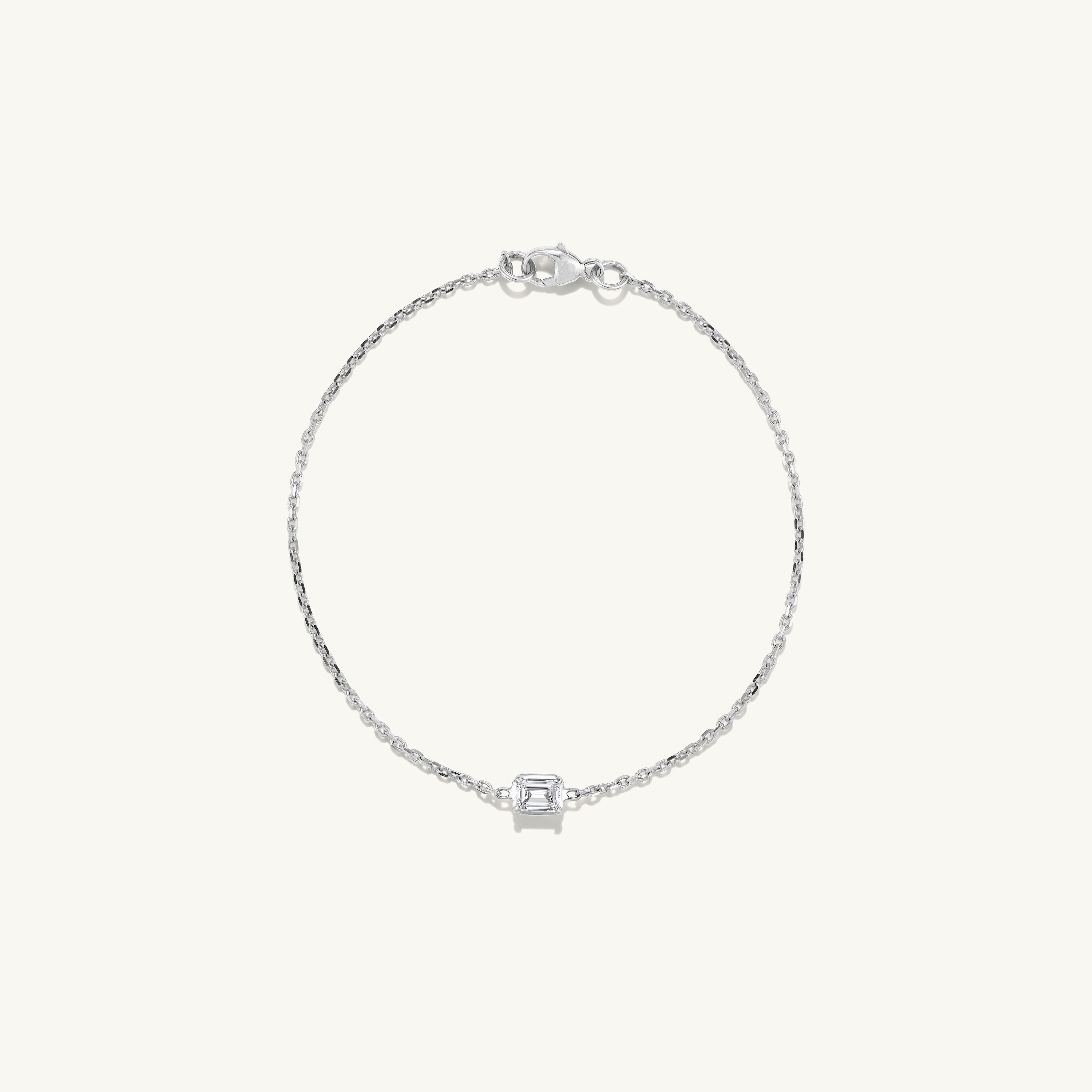 Emerald Cut Chain Bracelet