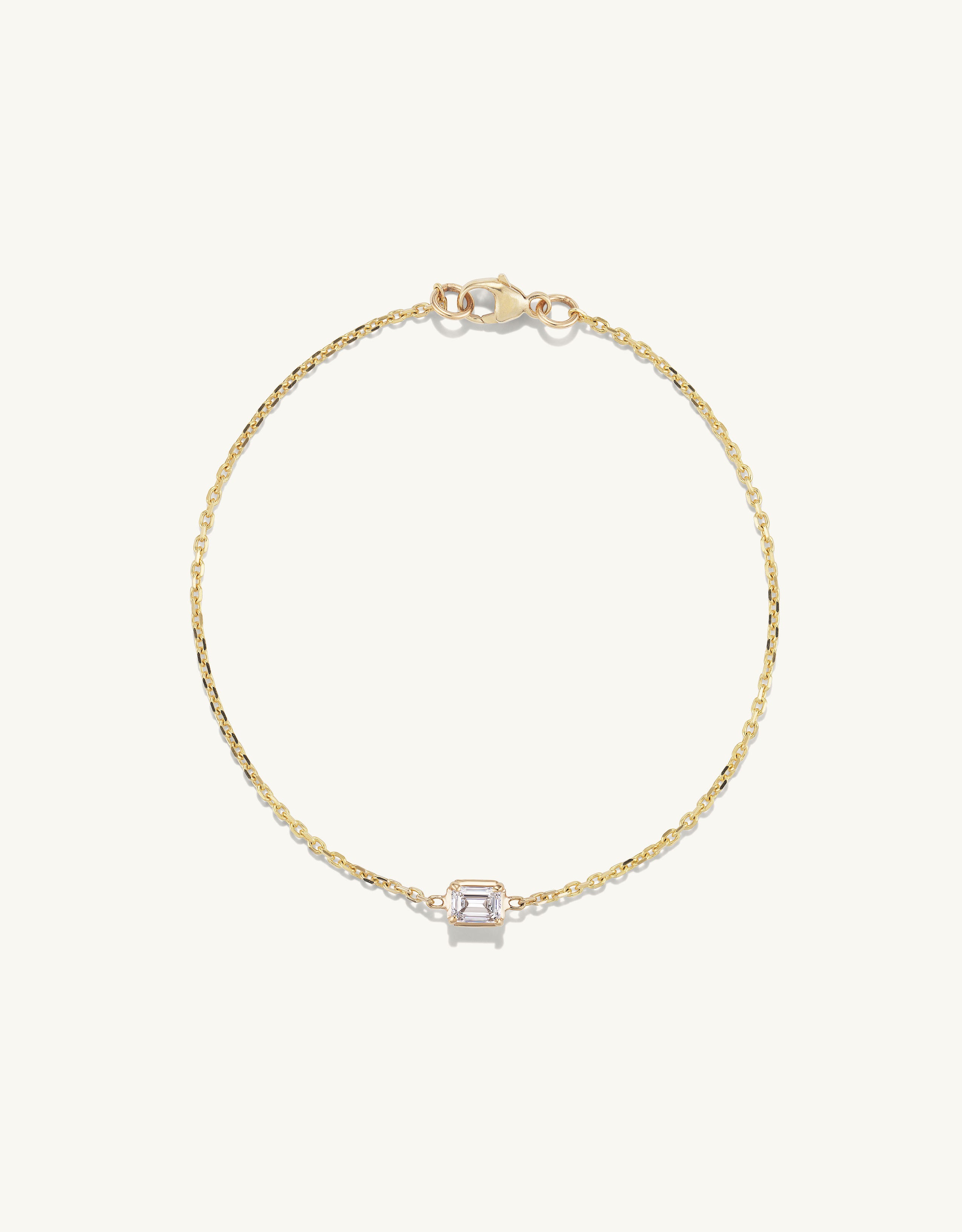 Emerald Cut Chain Bracelet