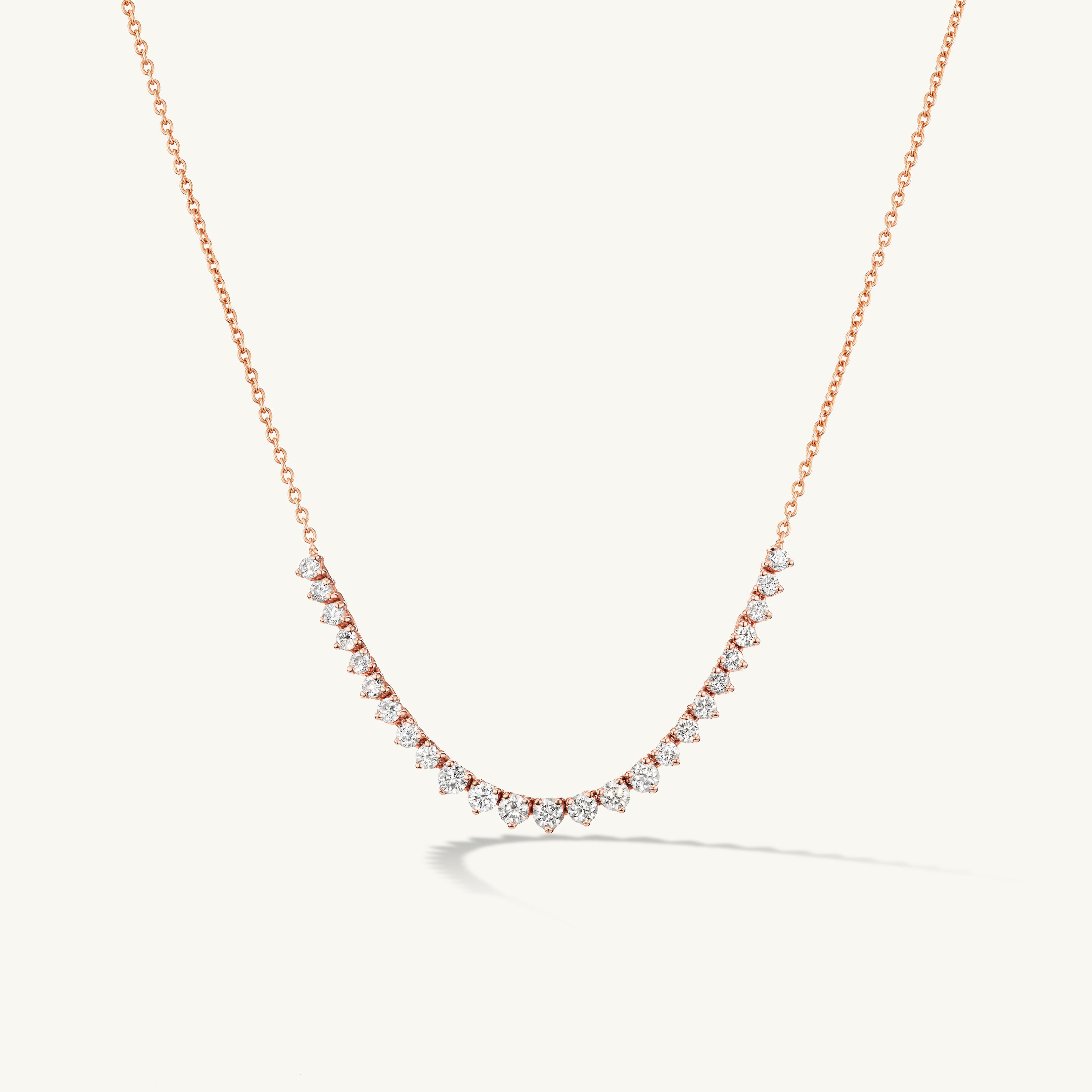 Graduating Diamond Tennis Necklace
