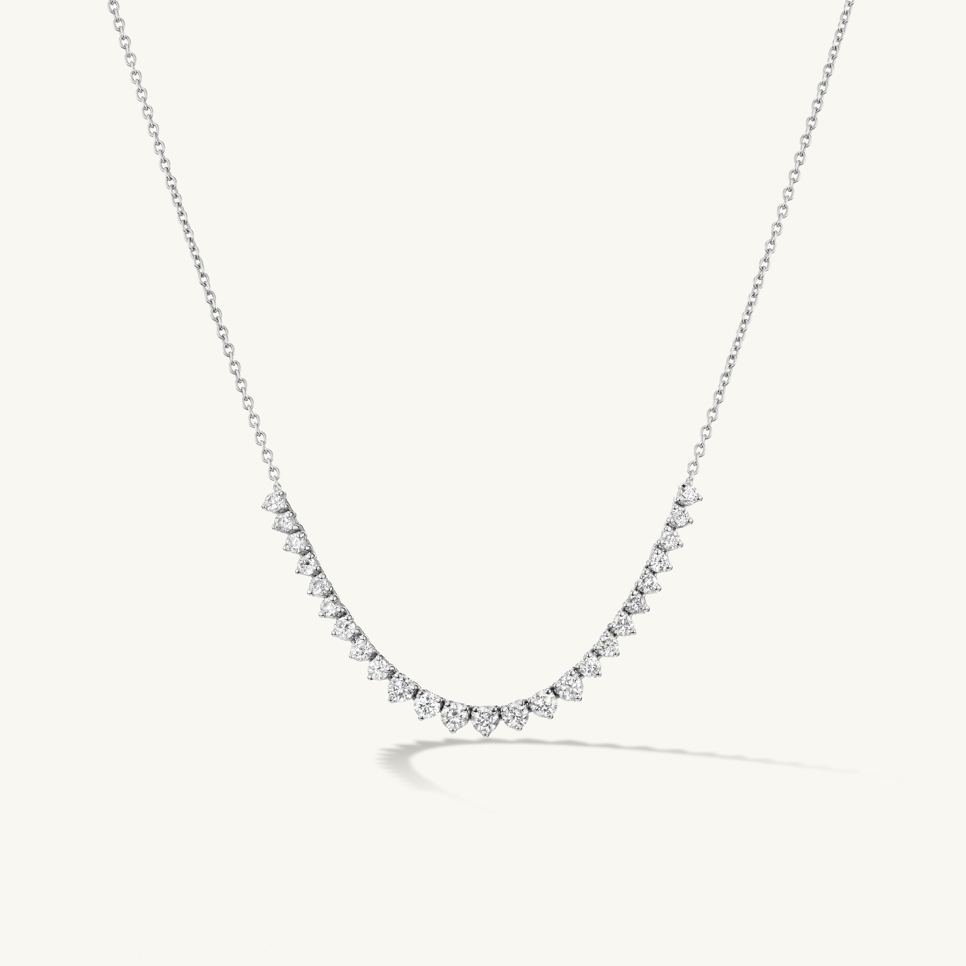 Graduating Diamond Tennis Necklace