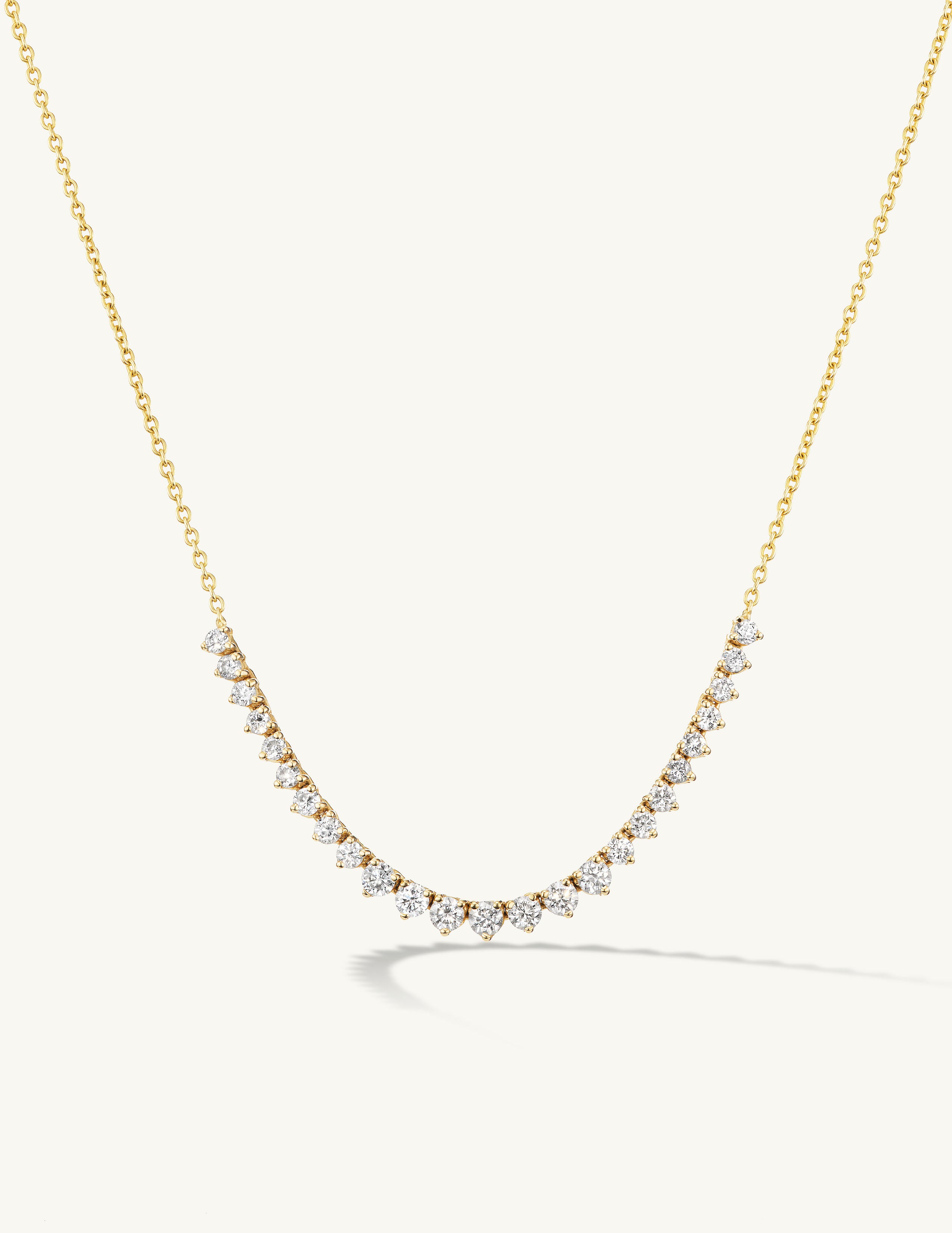 Graduating Diamond Tennis Necklace