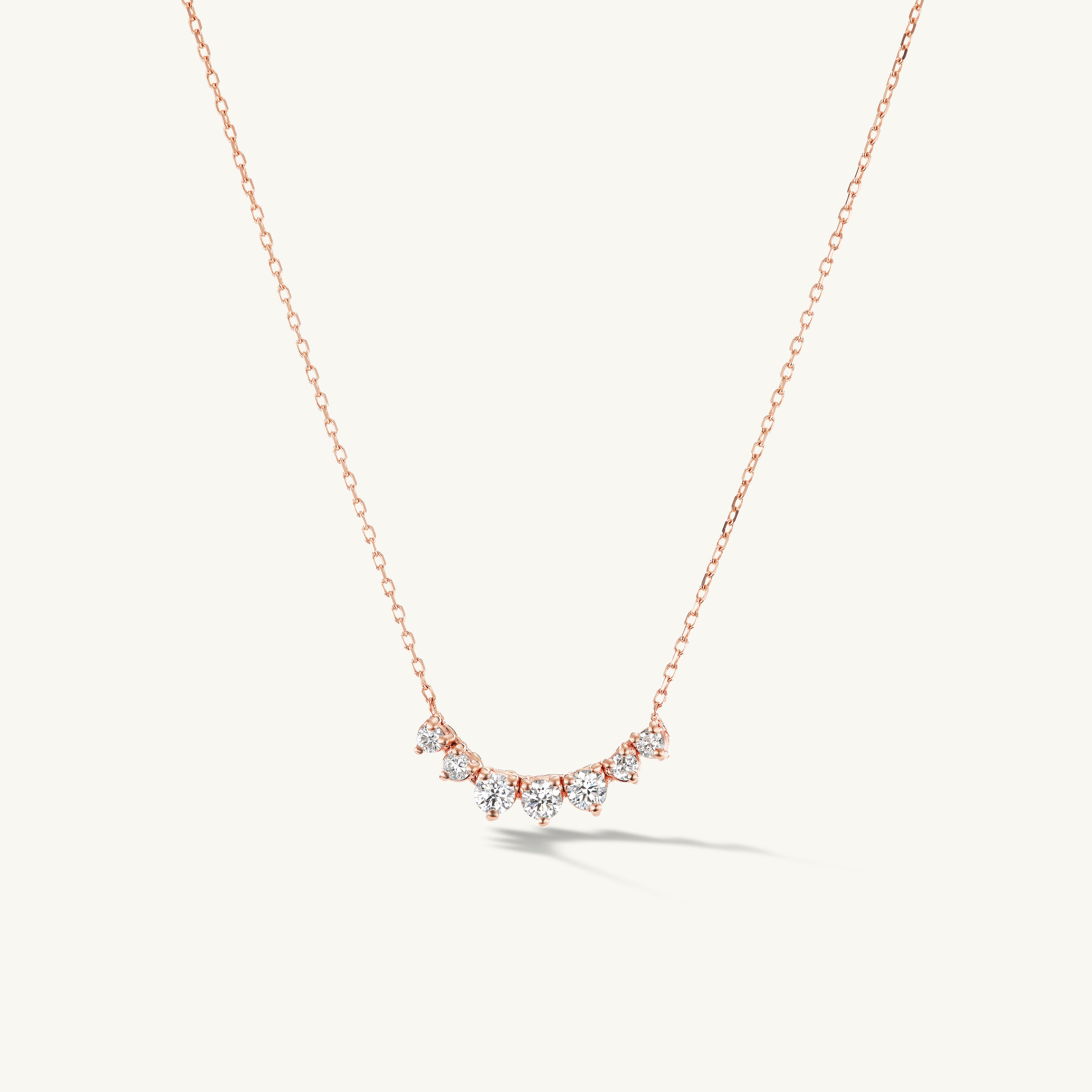 Petite Graduating Diamond Necklace