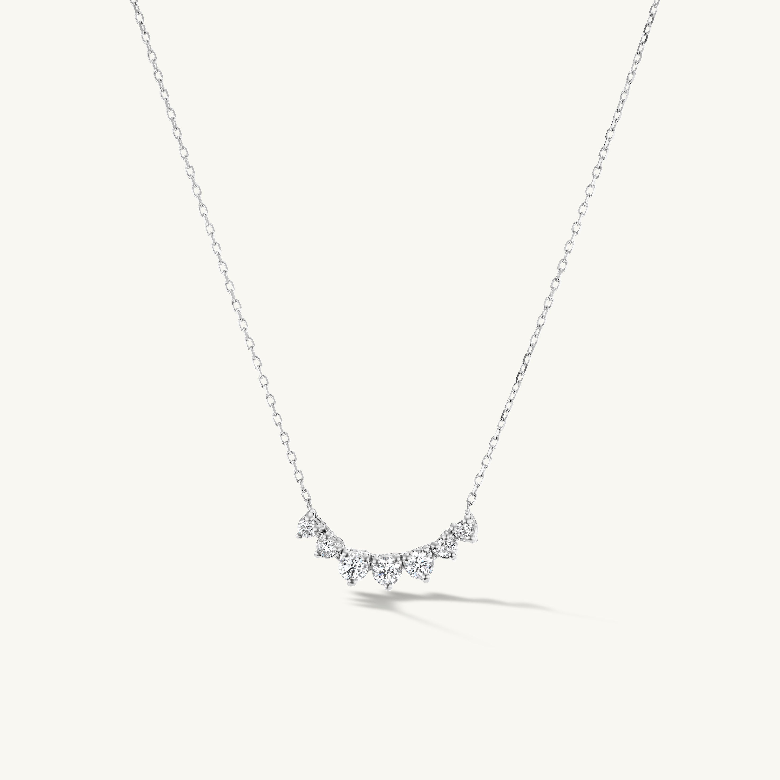 Petite Graduating Diamond Necklace