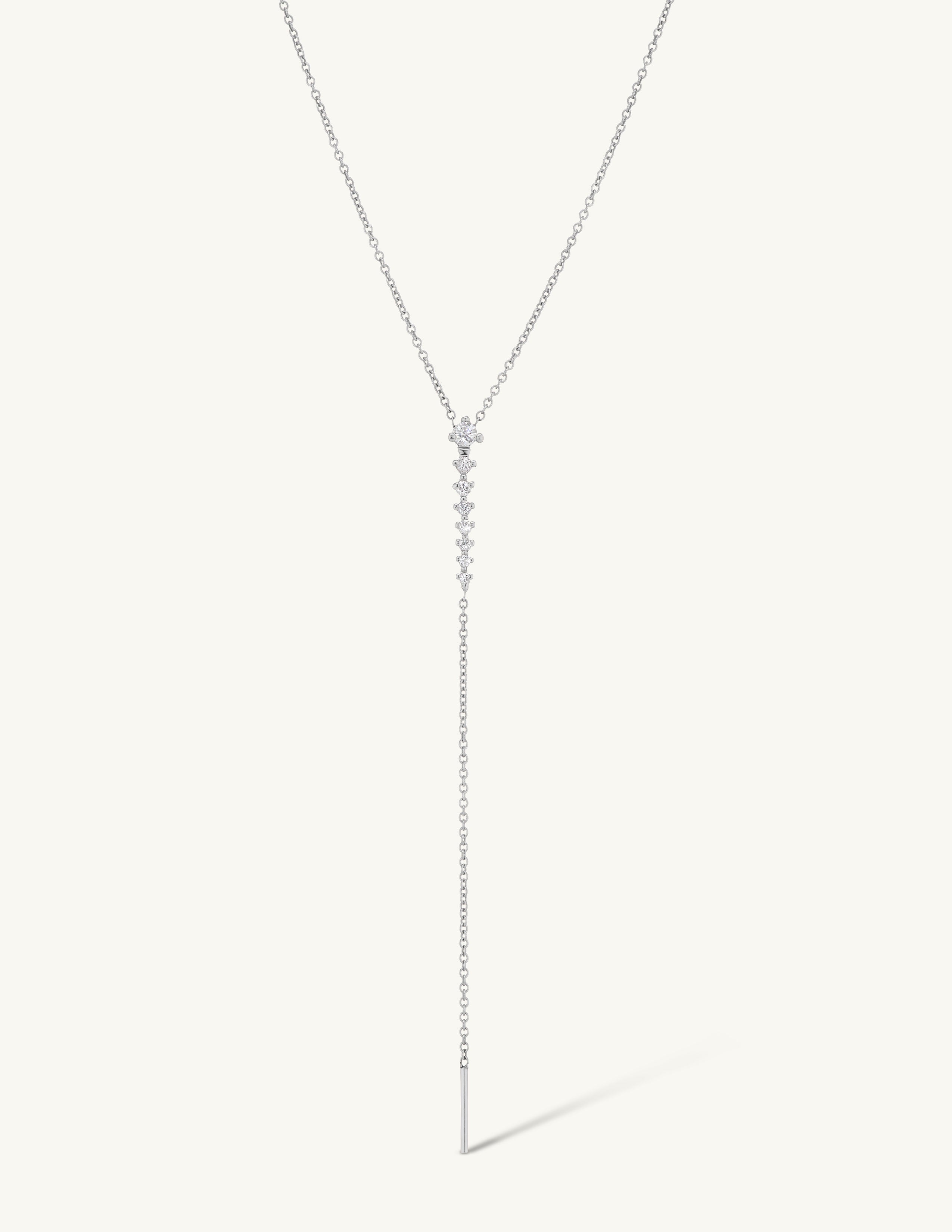 Vertebrae Drop Lariat Necklace