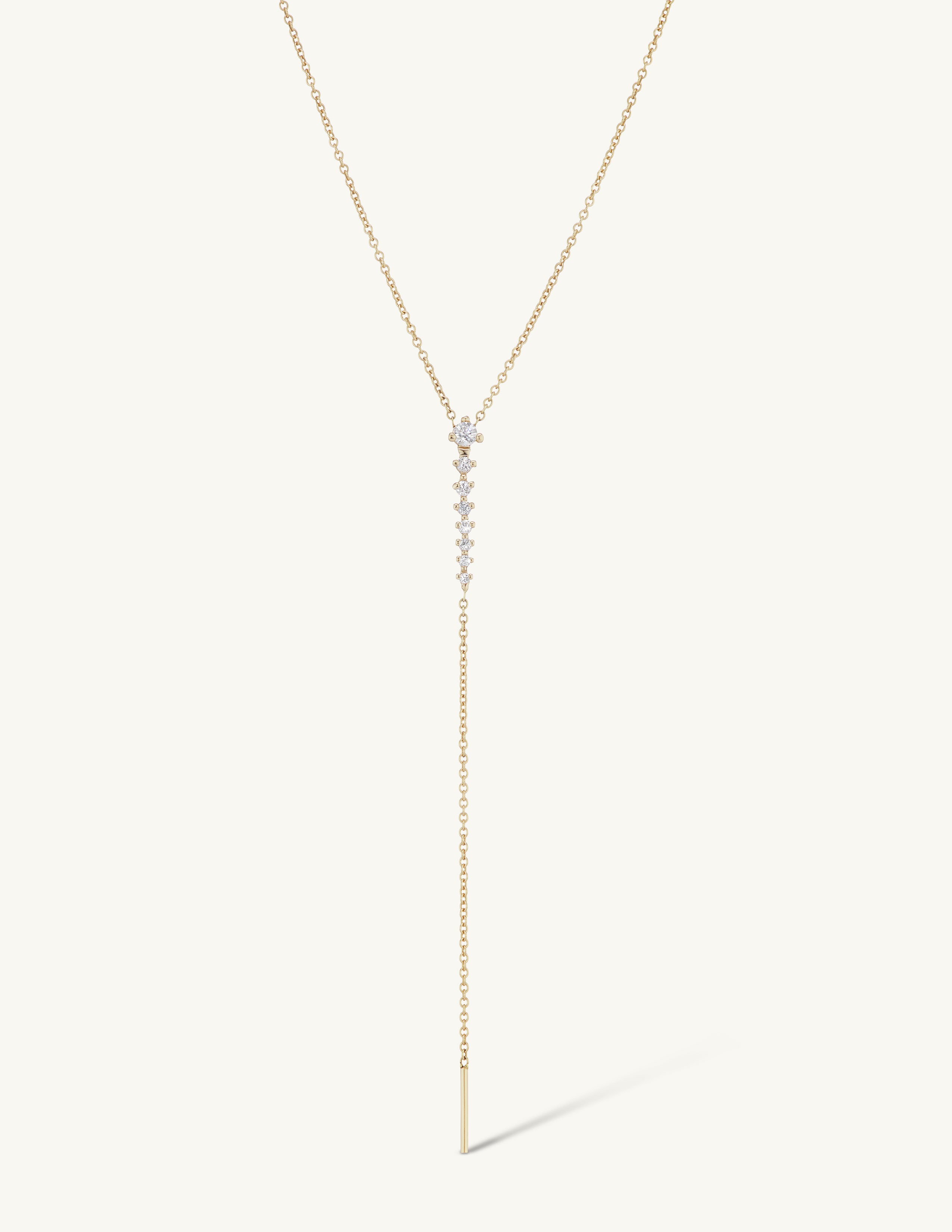 Vertebrae Drop Lariat Necklace