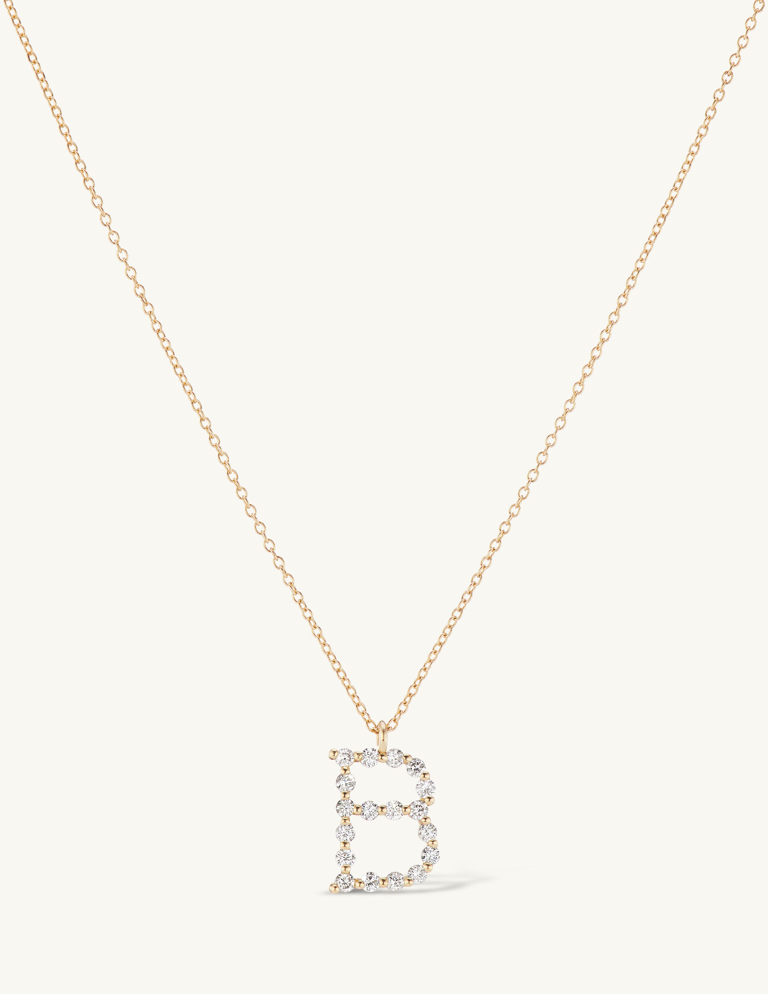 Diamond Initial Necklace