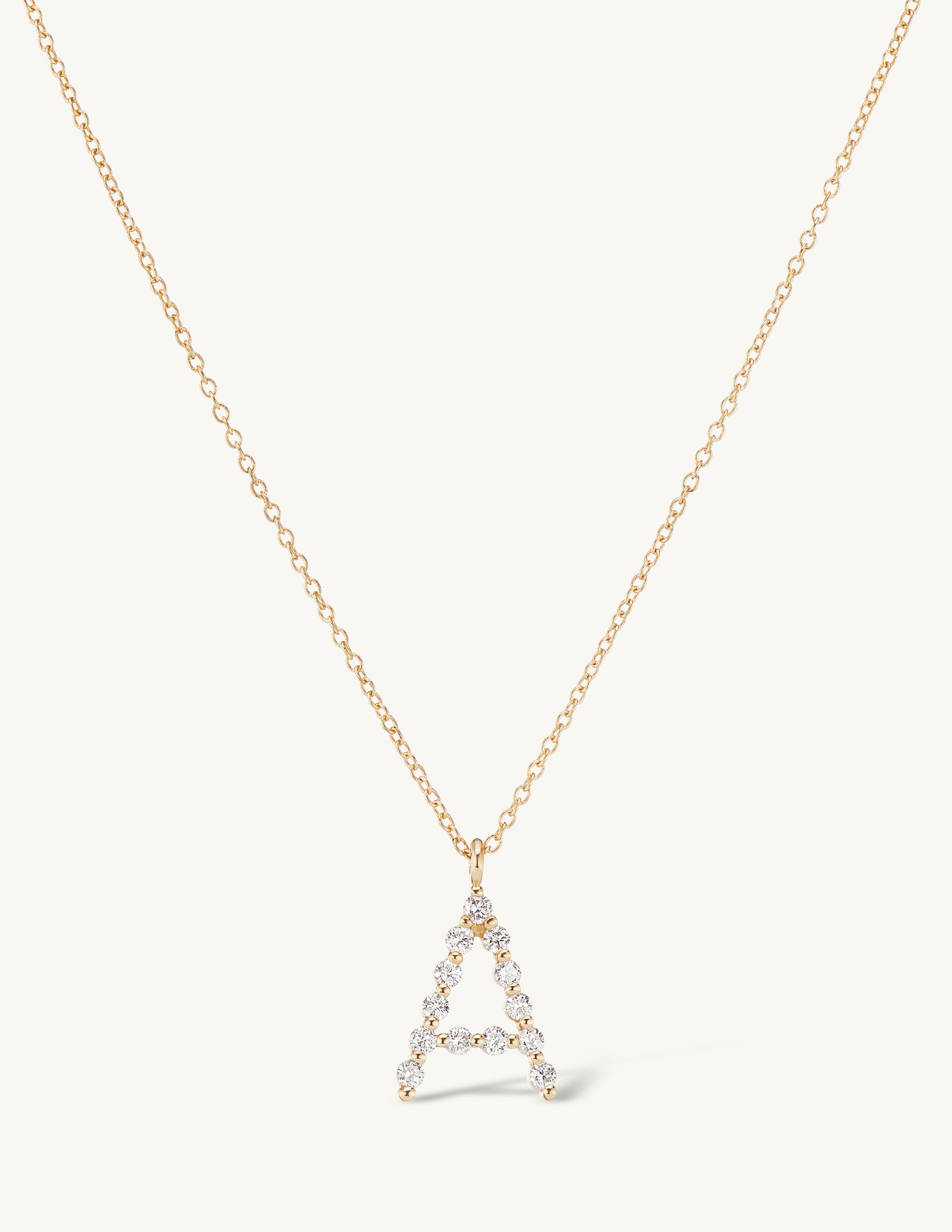 Diamond Initial Necklace