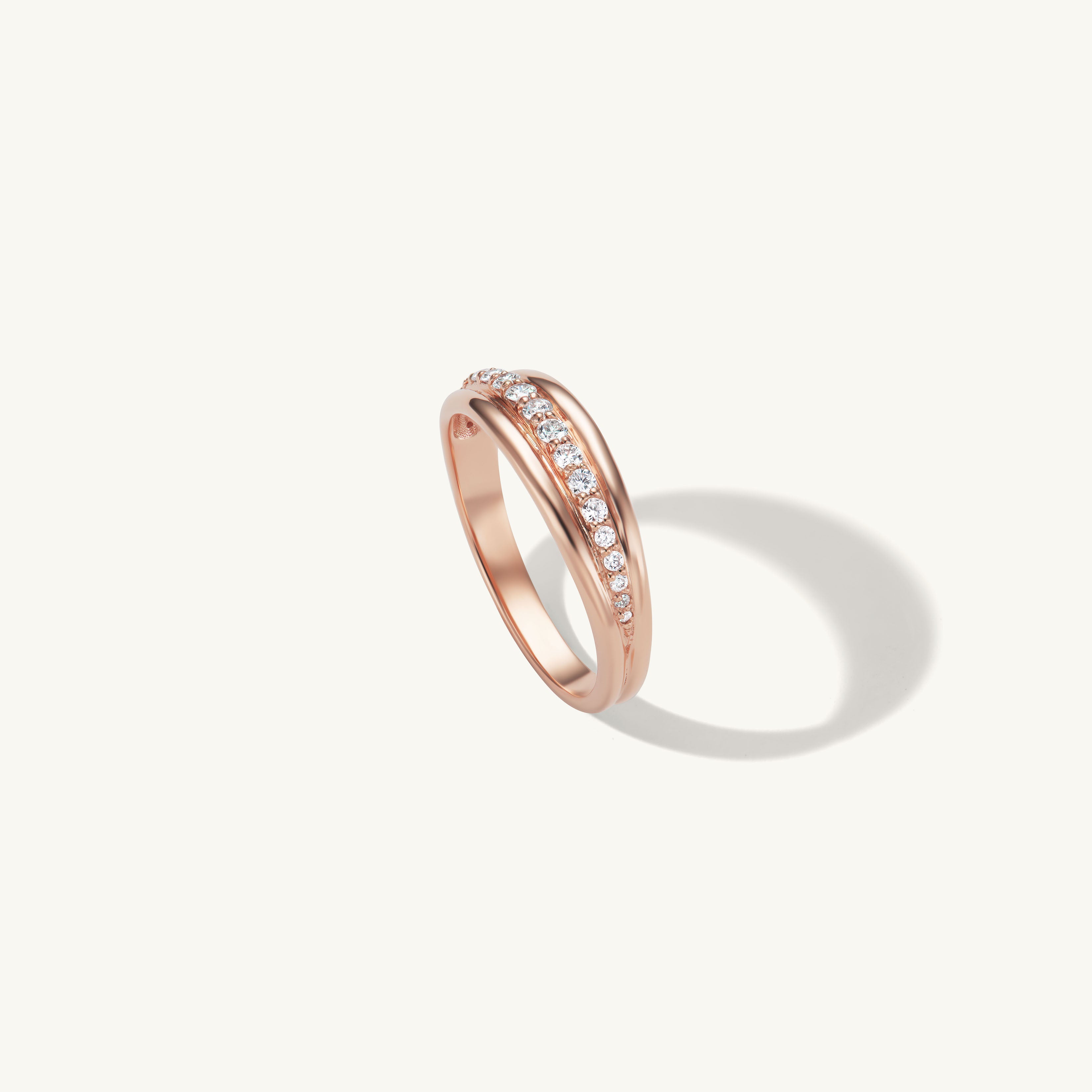 Pave Ripple Ring