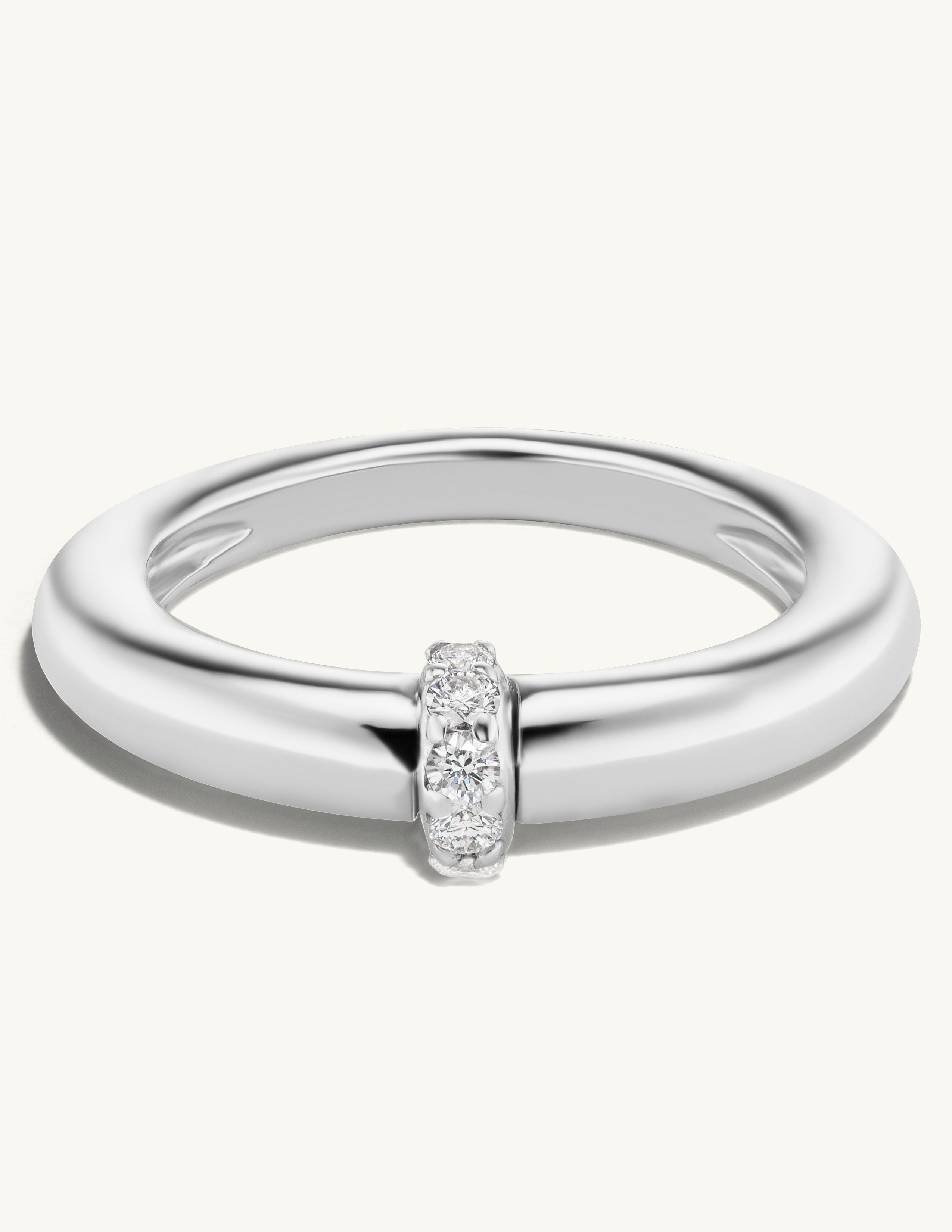 Diamond Domed Ring
