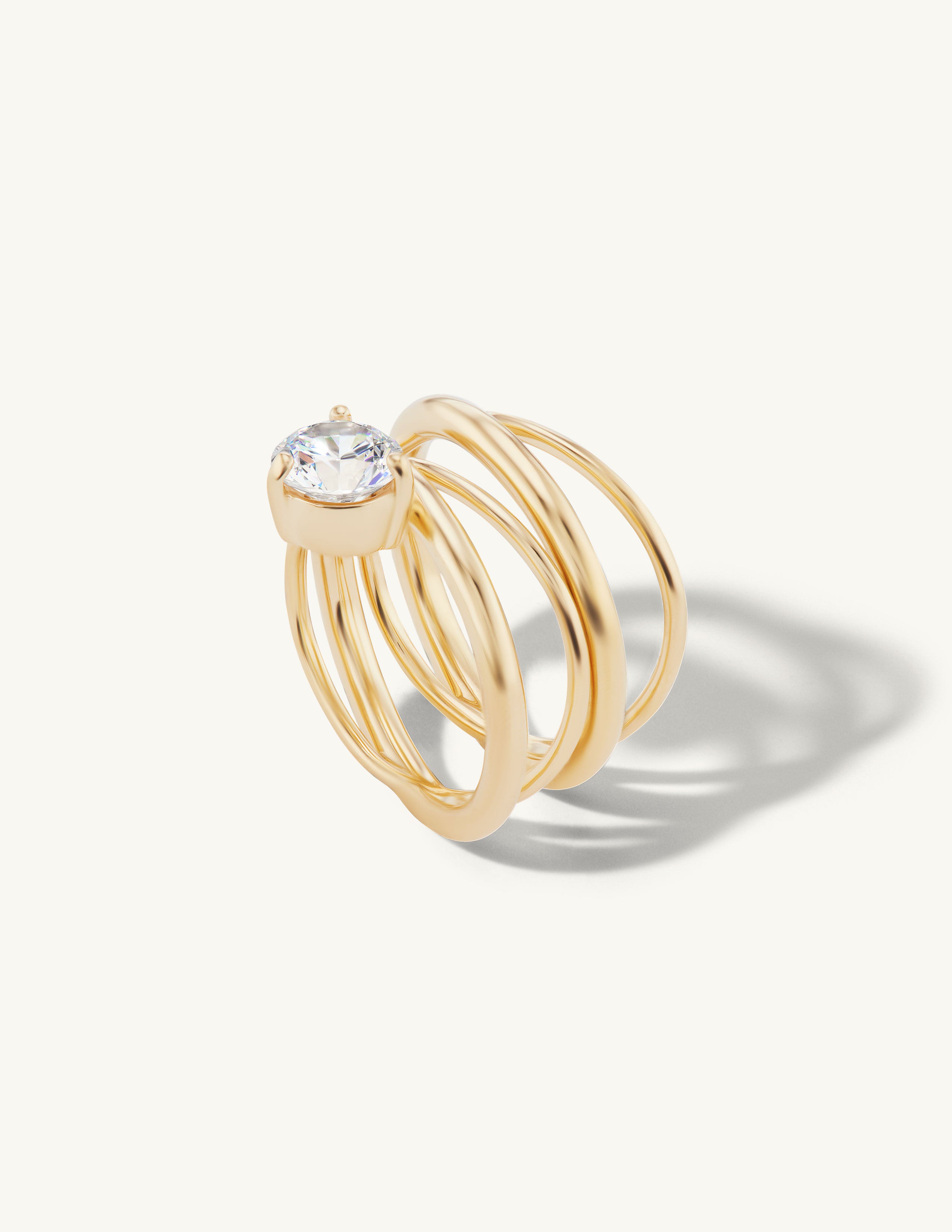Crossover Engagement Ring