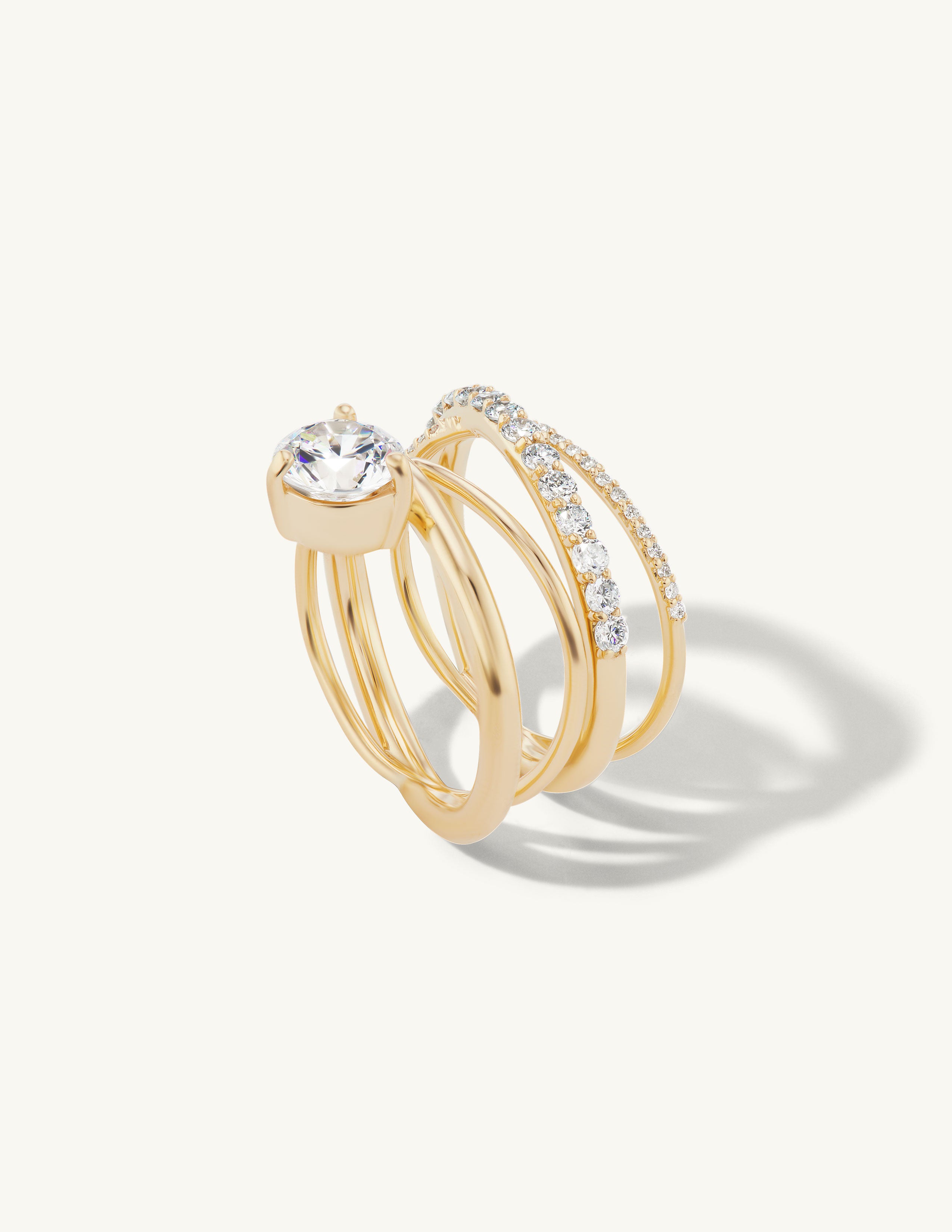 Crossover Engagement Ring