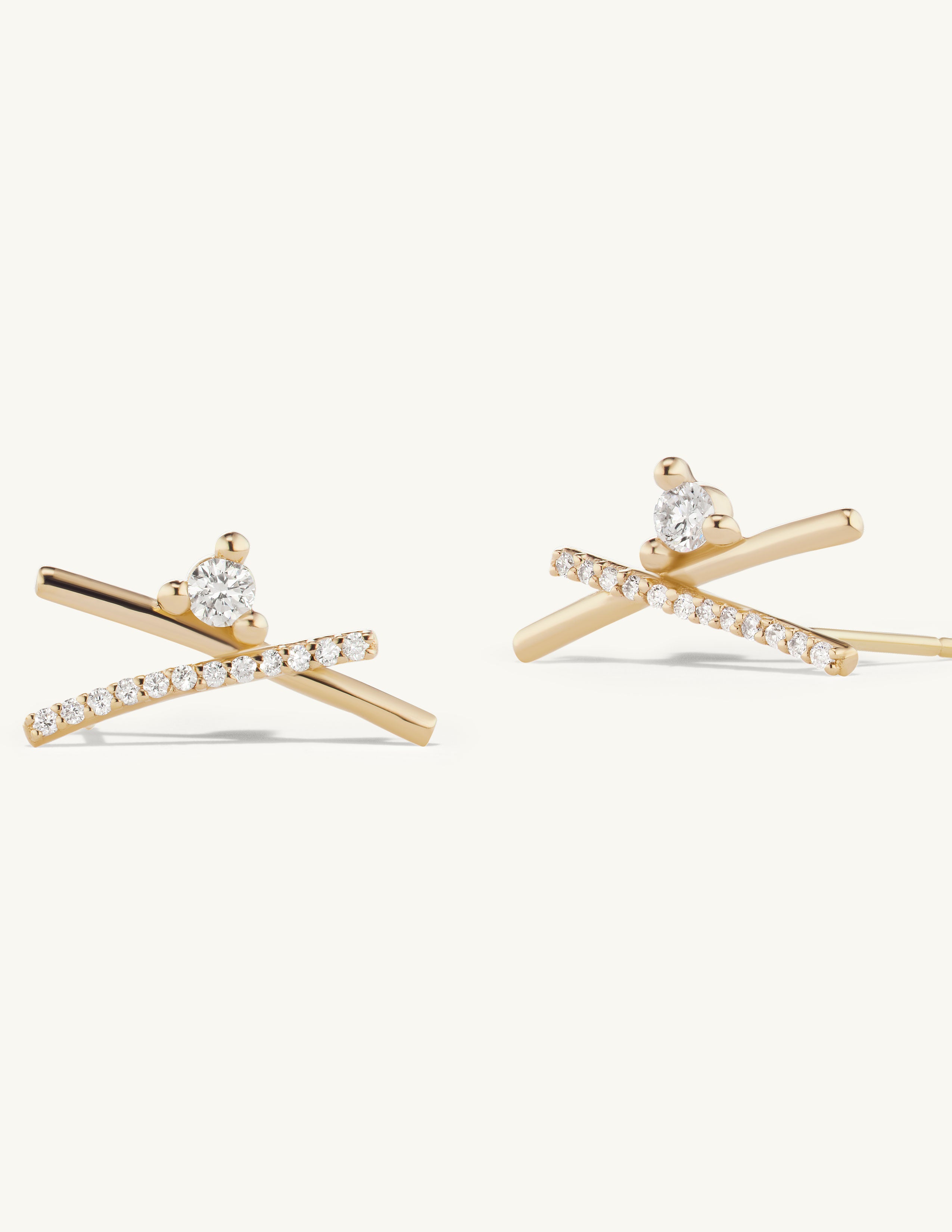 Pave Crossroads Earrings