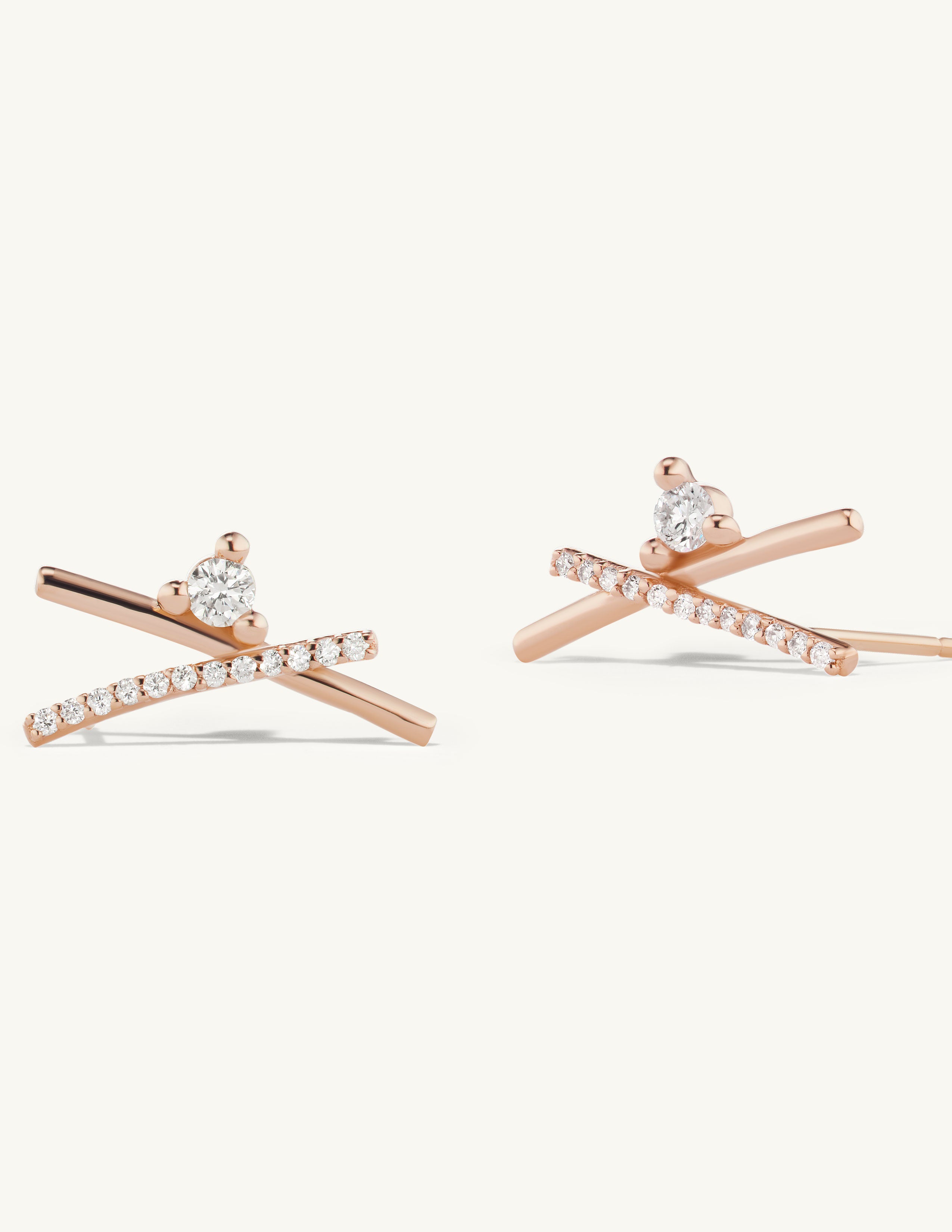 Pave Crossroads Earrings