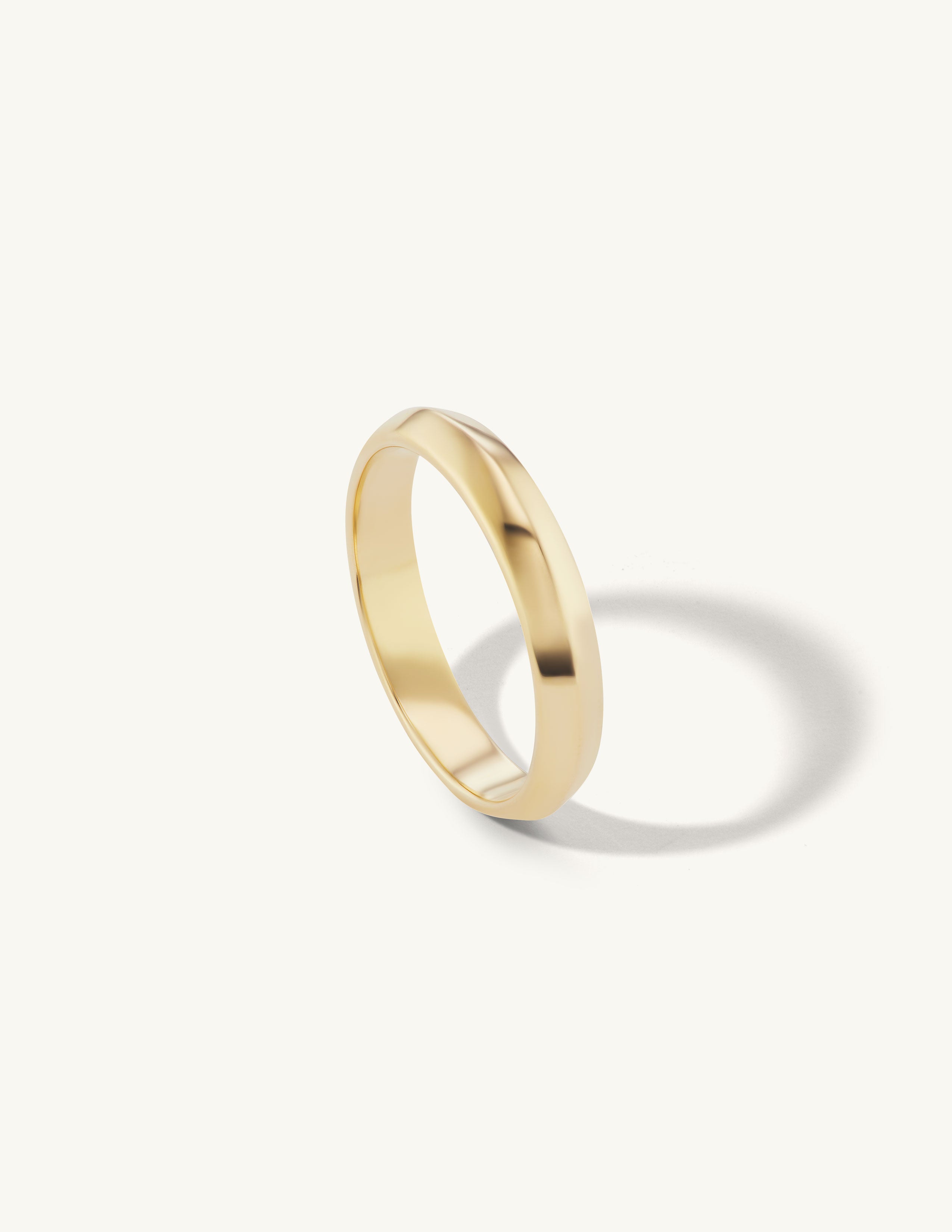 Gold Knife Edge Band