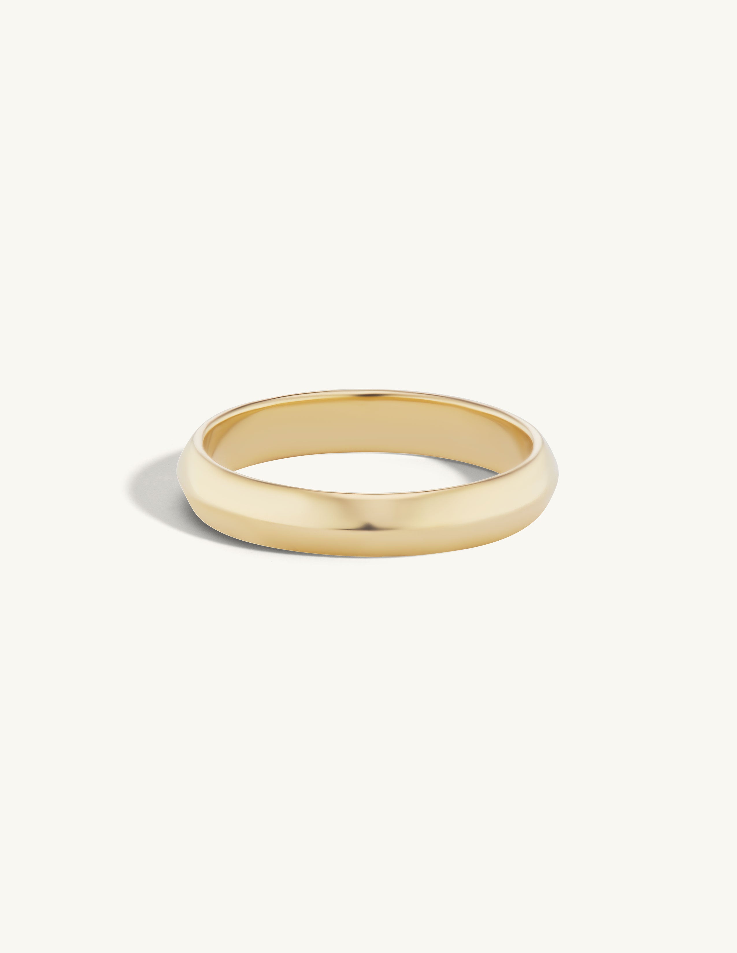Gold Knife Edge Band