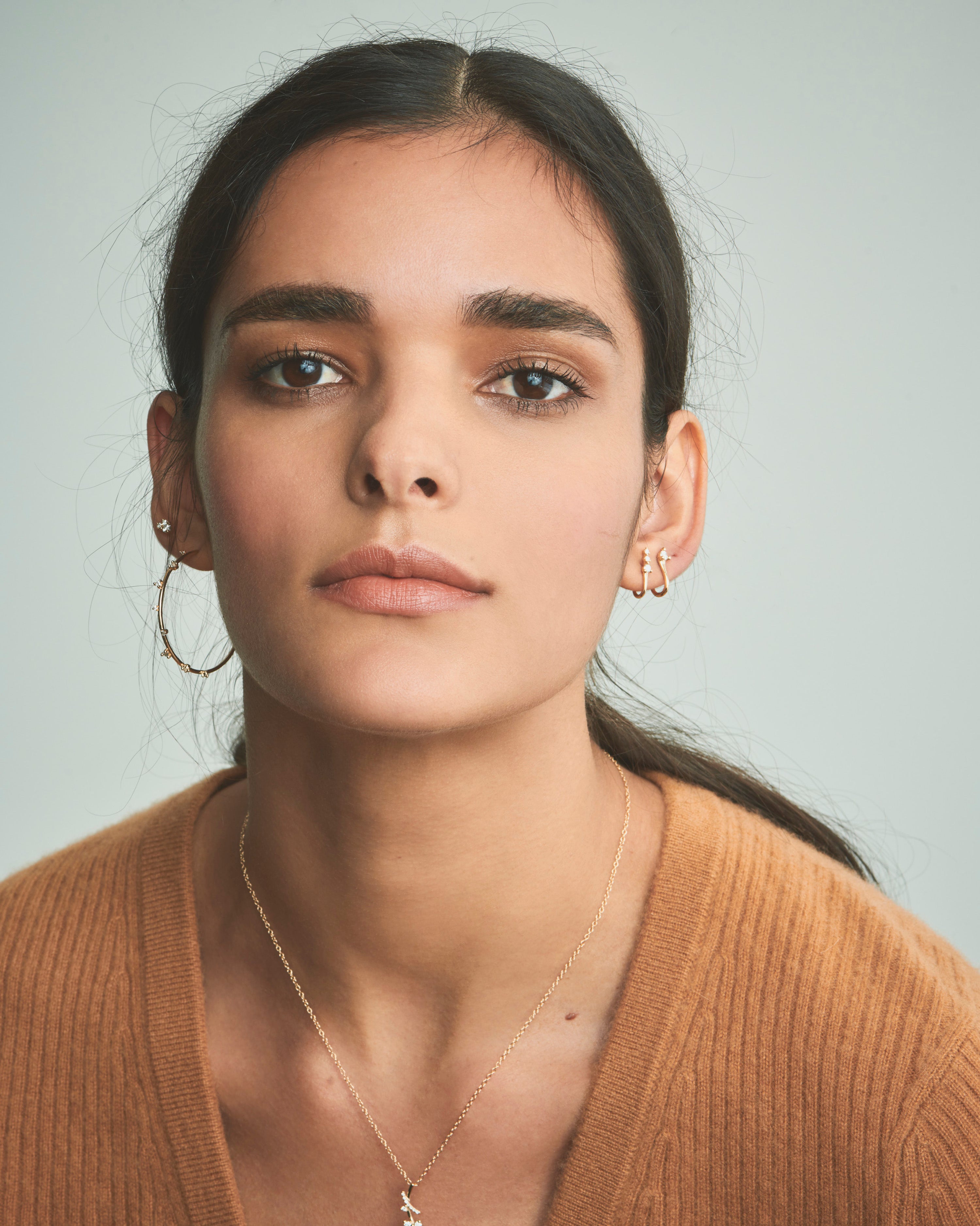 Triple Diamond Surge Earrings