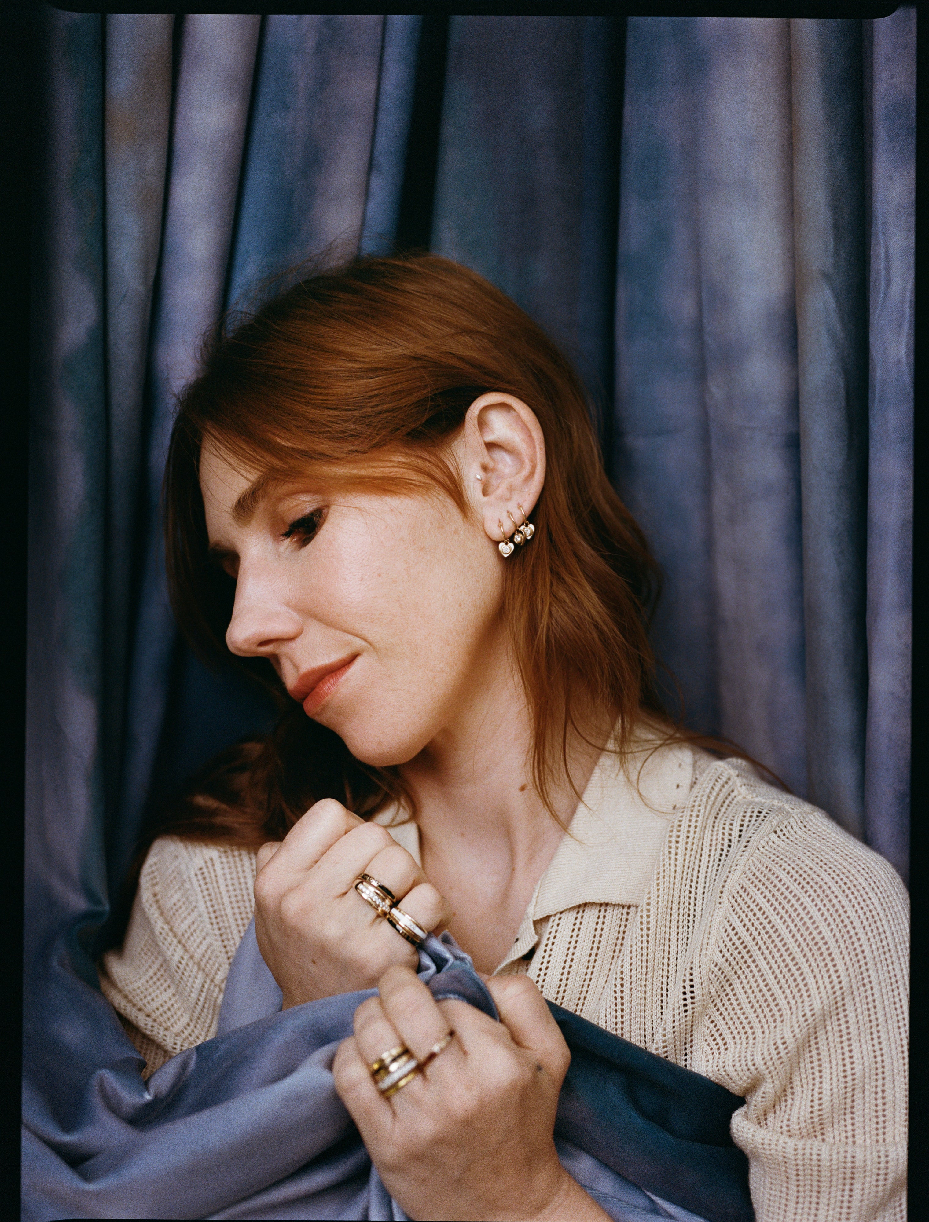SRJ X ZM Enamel Baby Heart Earrings